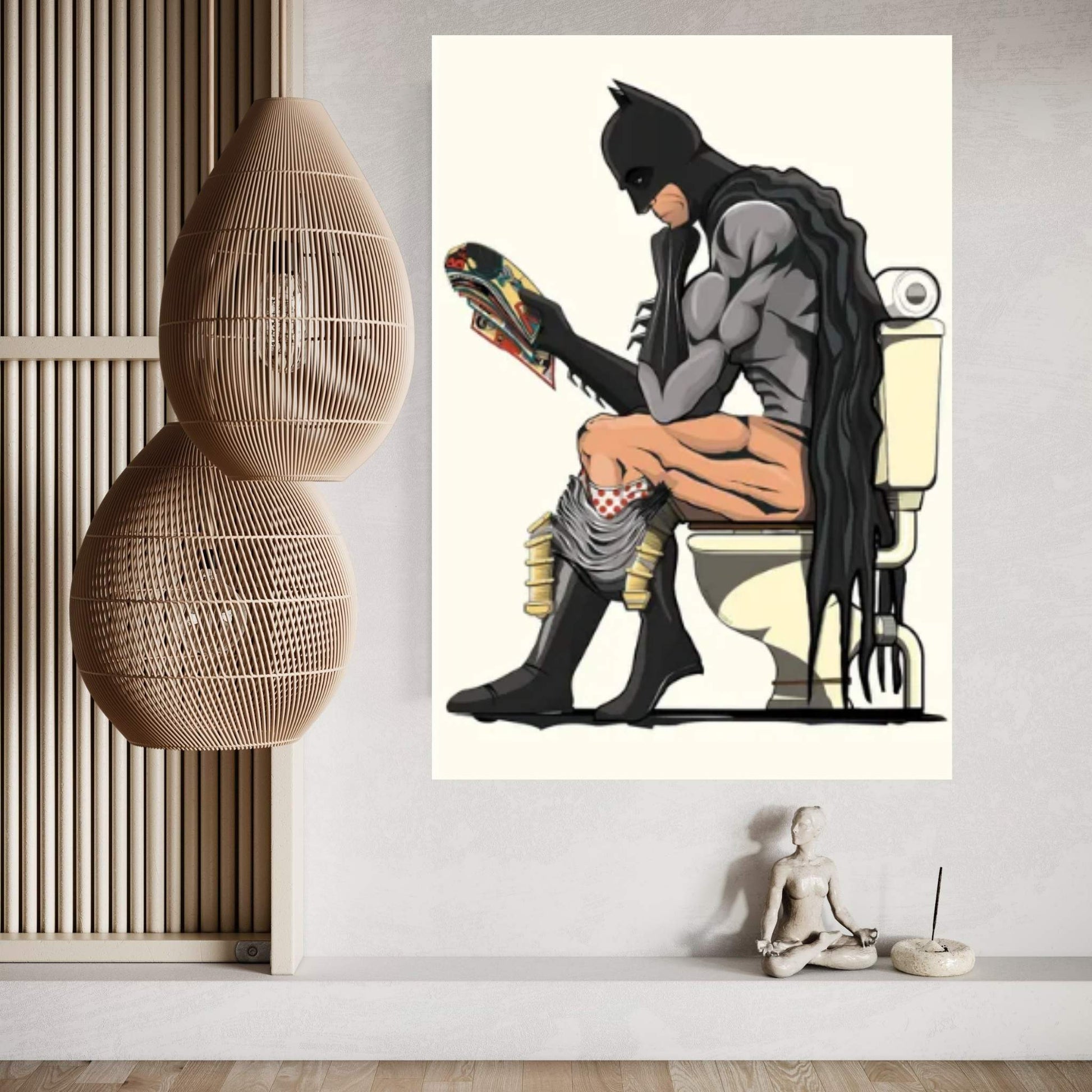 Bat Loo II Canvas Wall Art - Y Canvas