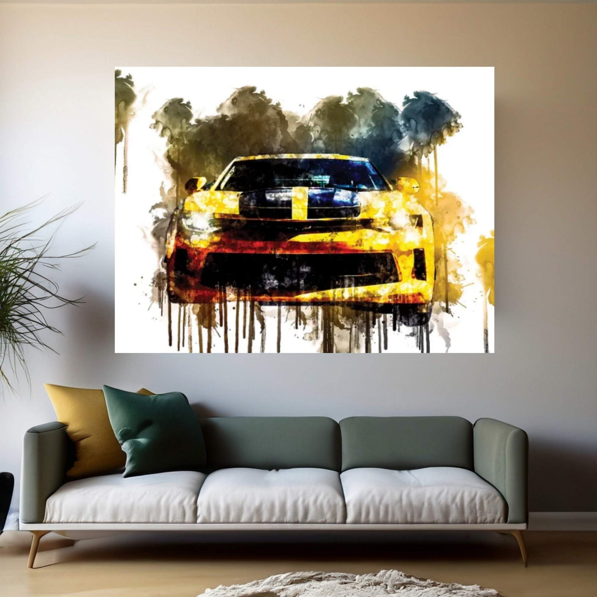 Car 2017 Chevrolet Camaro Performance Canvas Wall Art - Y Canvas