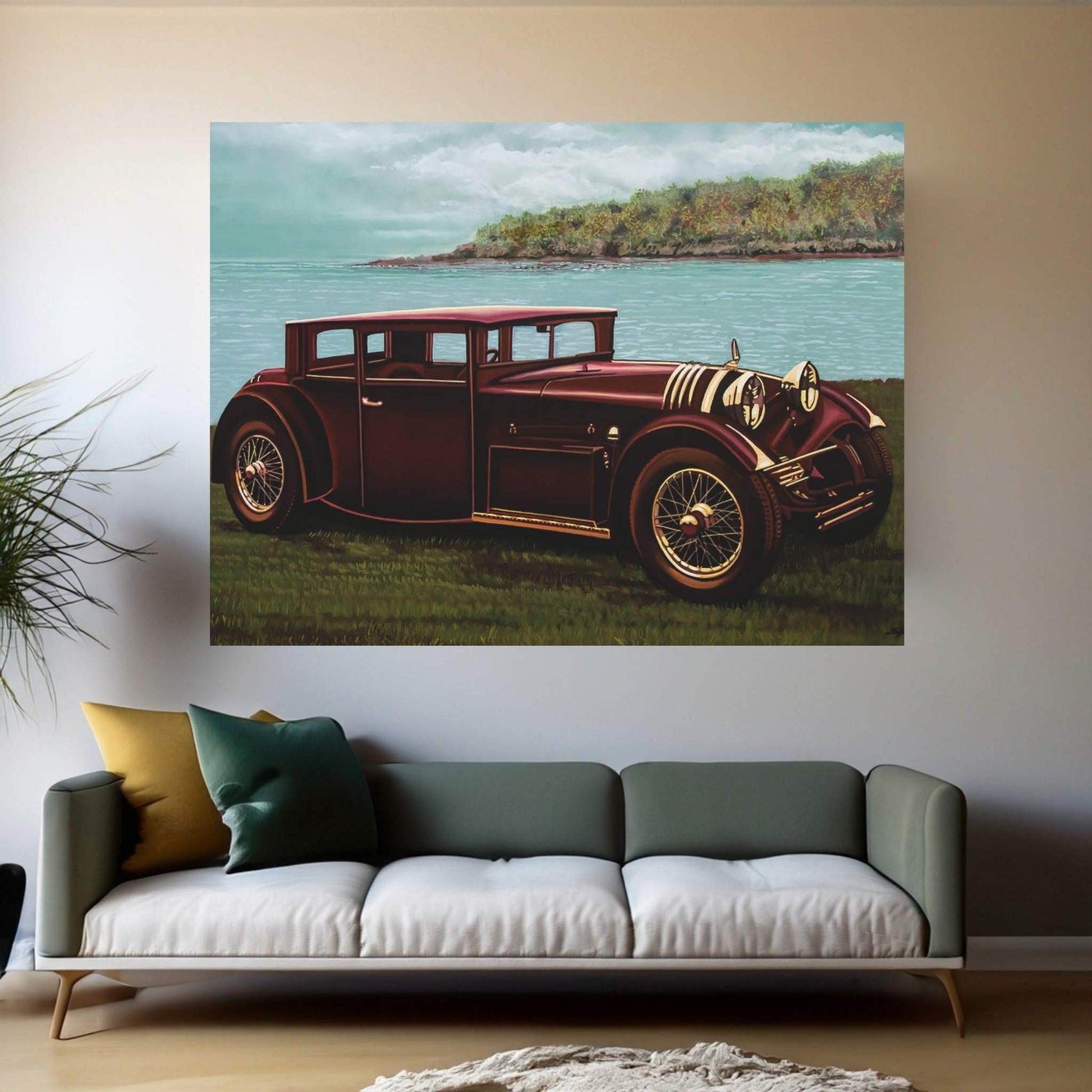 Voisin C20 Mylord Demi-Berline 1931 Canvas Wall Art - Y Canvas