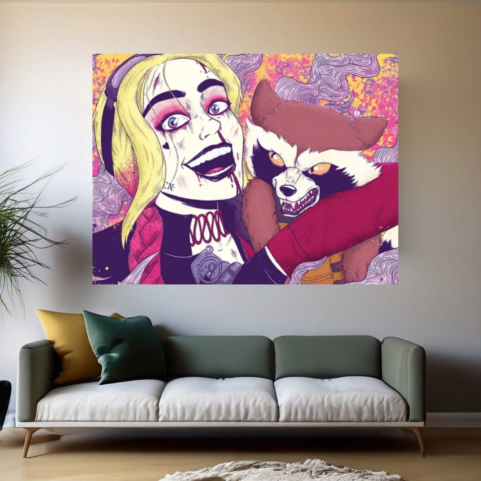Say Cheese Grumpy Cat Canvas Wall Art - Y Canvas