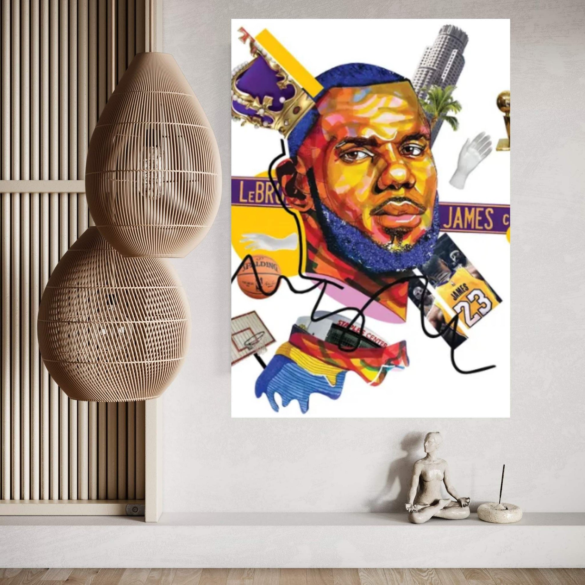 Lebron James Canvas Wall Art - Y Canvas