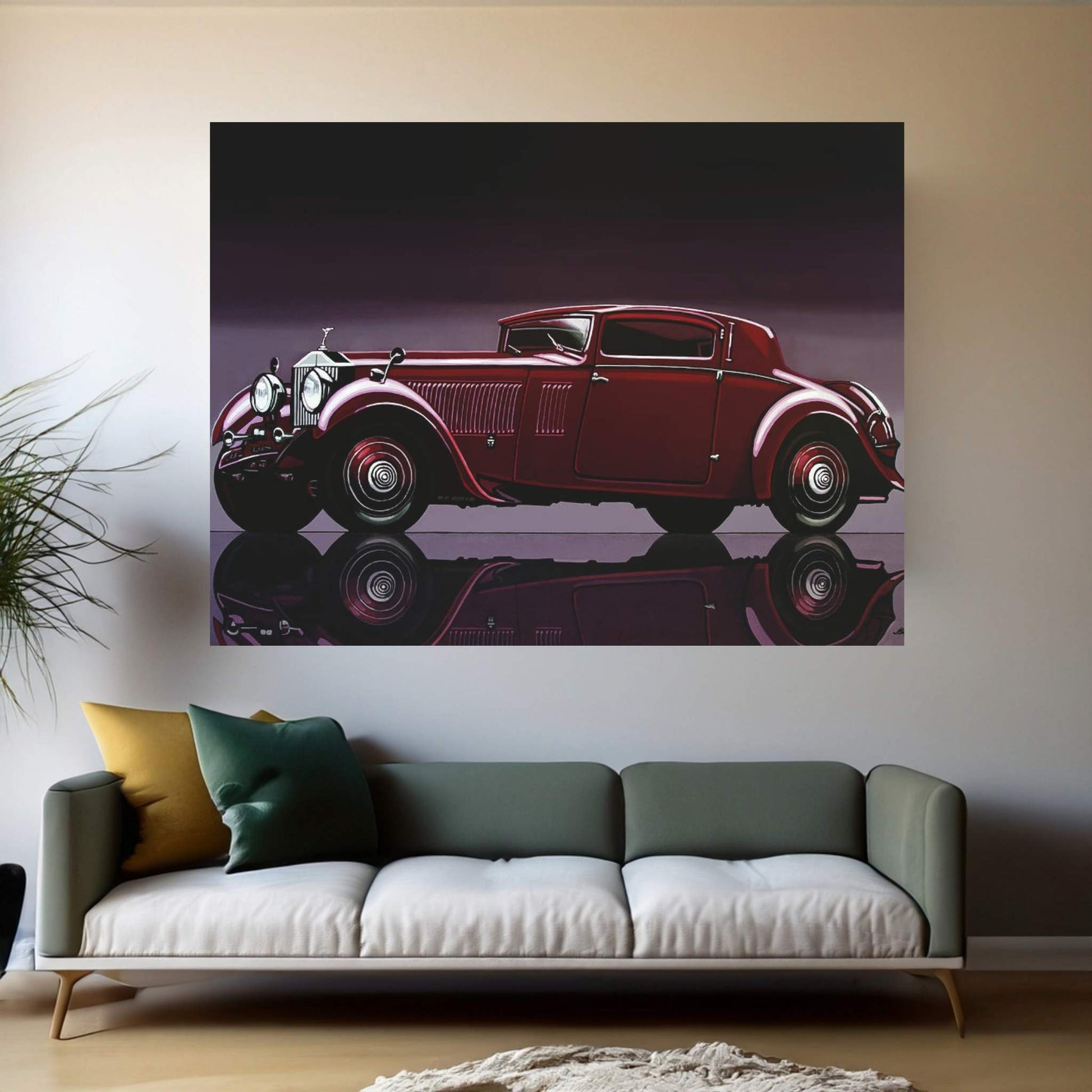 Rolls Royce Phantom 1933 Canvas Wall Art - Y Canvas