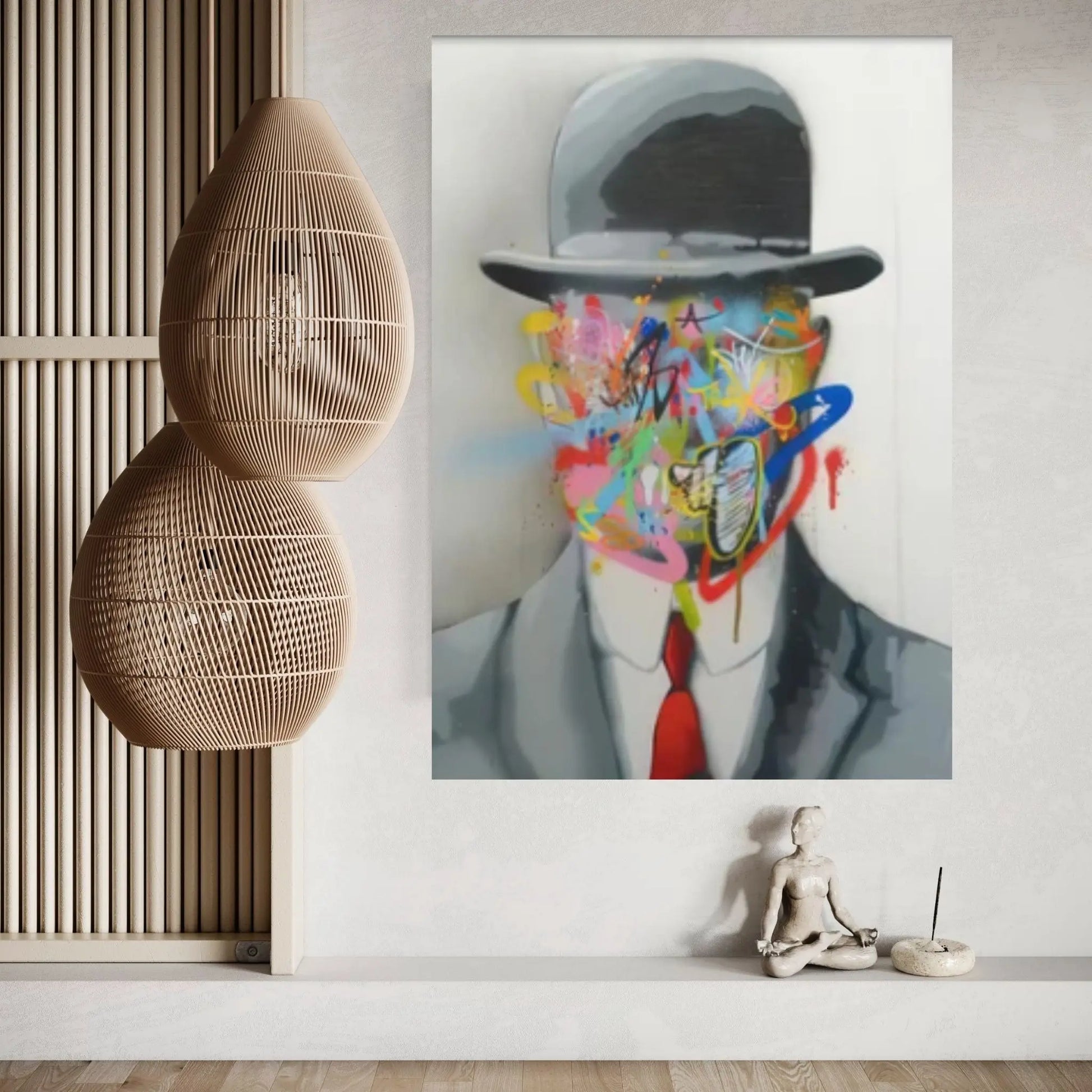 Banksy Canvas Art, Canvas Wall Art Decor, Print Poster Graffiti Wall Art, Graffiti Canvas - Y Canvas