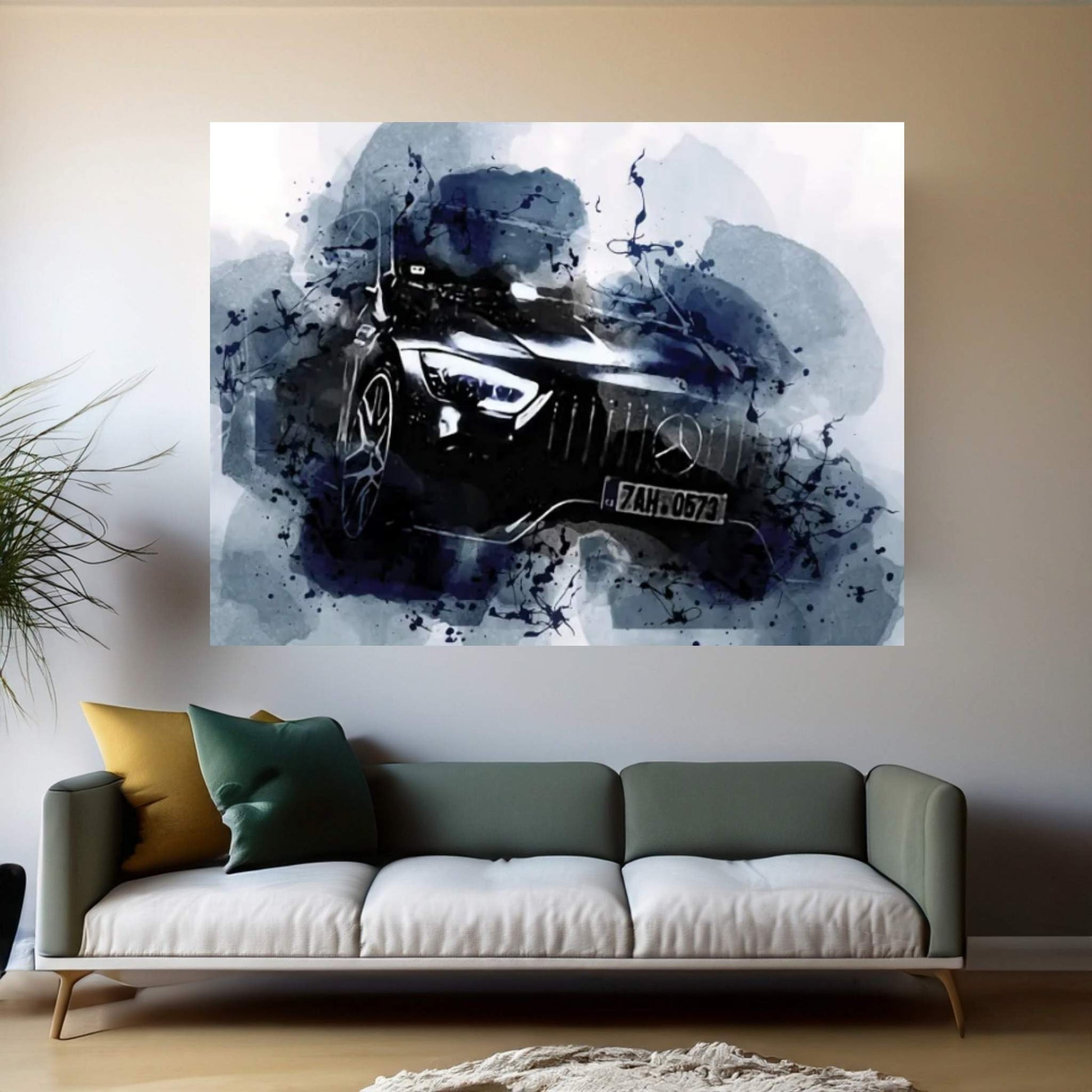 Mercedes-AMG Gt 63 S Oil Station 2021 Canvas Wall Art - Y Canvas