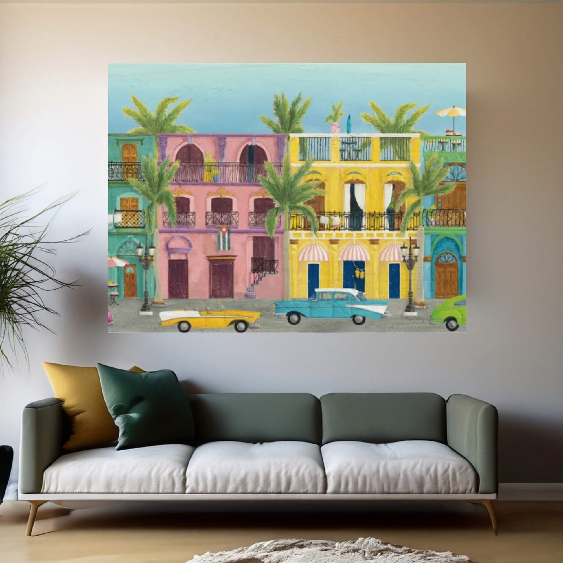 Havana I Canvas Wall Art - Y Canvas