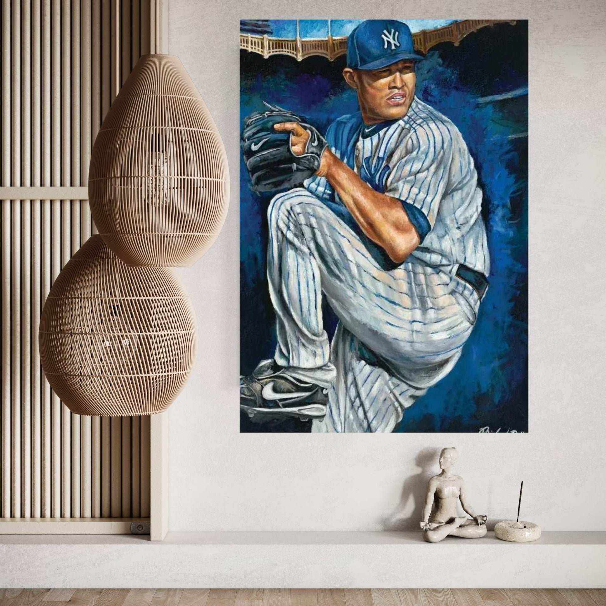 Sandman (Mariano Rivera) Canvas Wall Art - Y Canvas