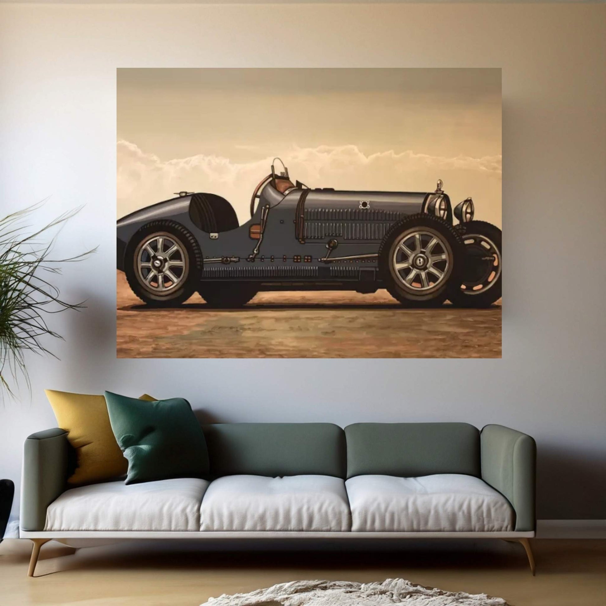 Bugatti Canvas Wall Art - Y Canvas