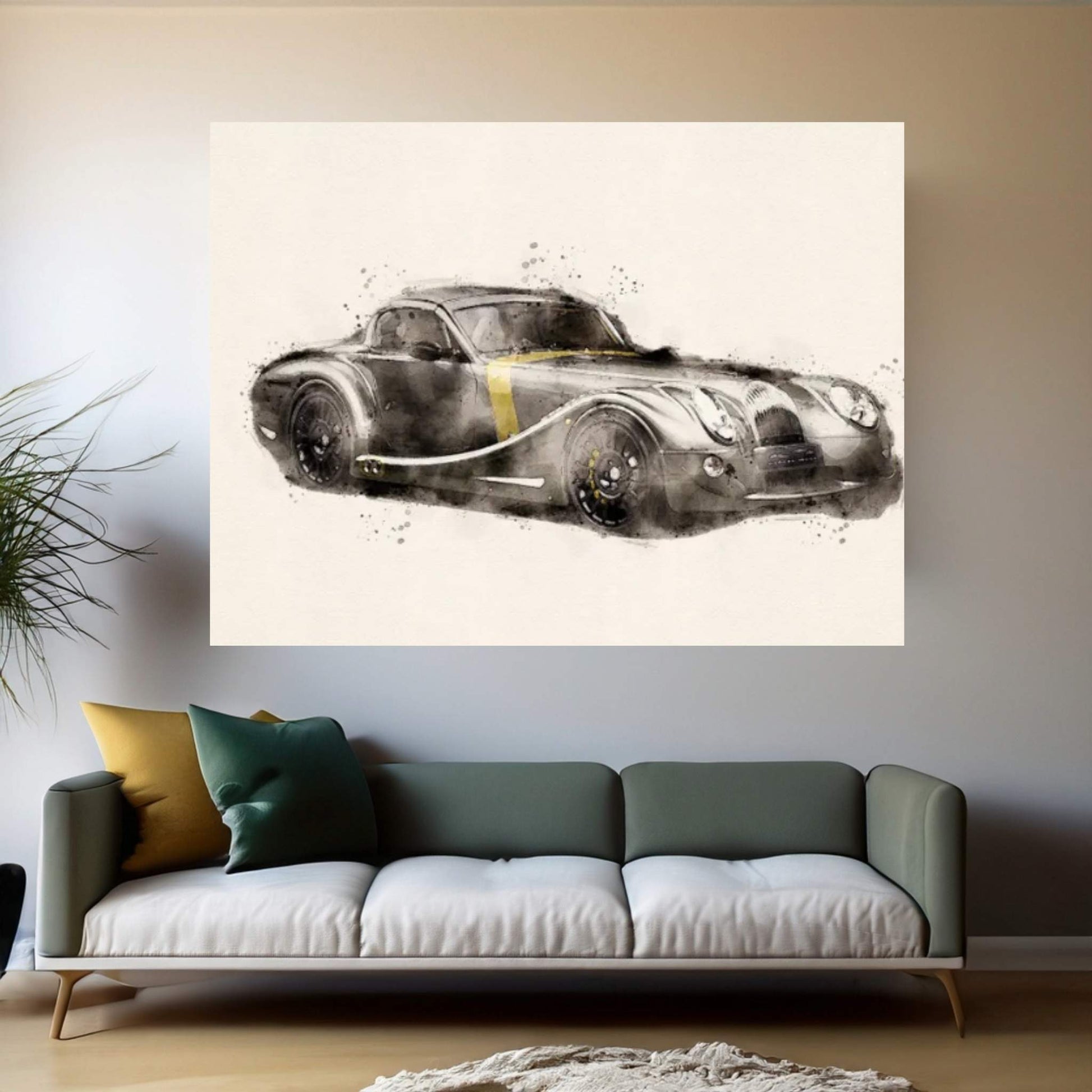 Morgan GT V II Canvas Wall Art - Y Canvas