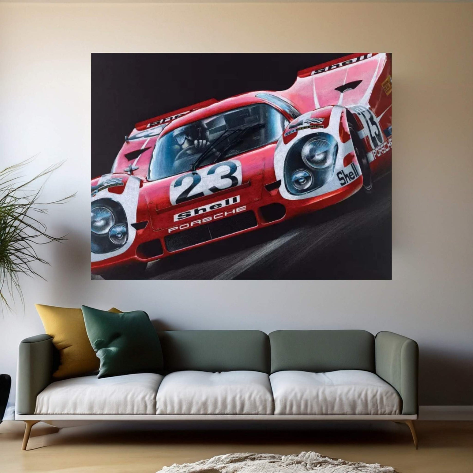 Porsche 917 Canvas Wall Art - Y Canvas
