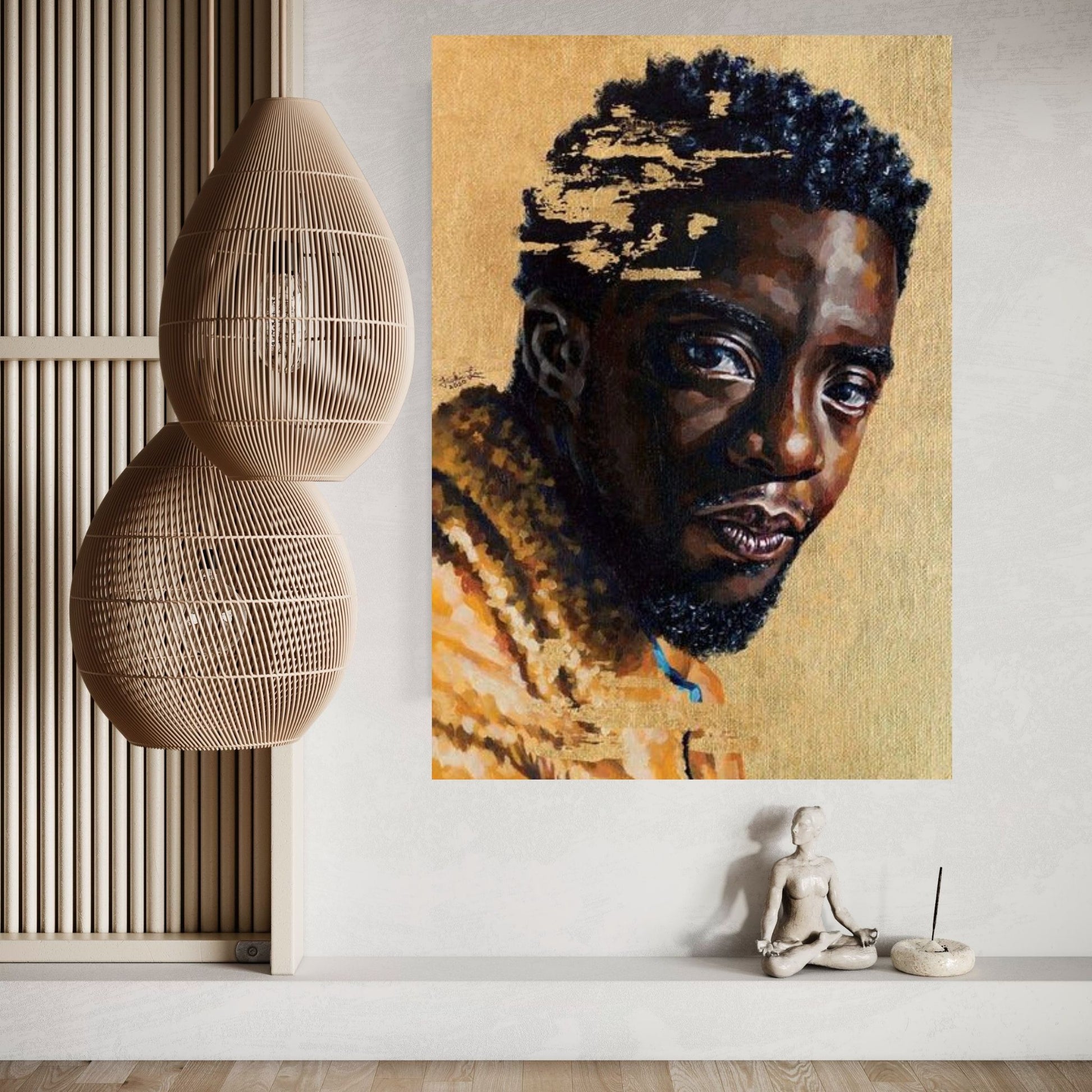 Chadwick Boseman Canvas Wall Art - Y Canvas
