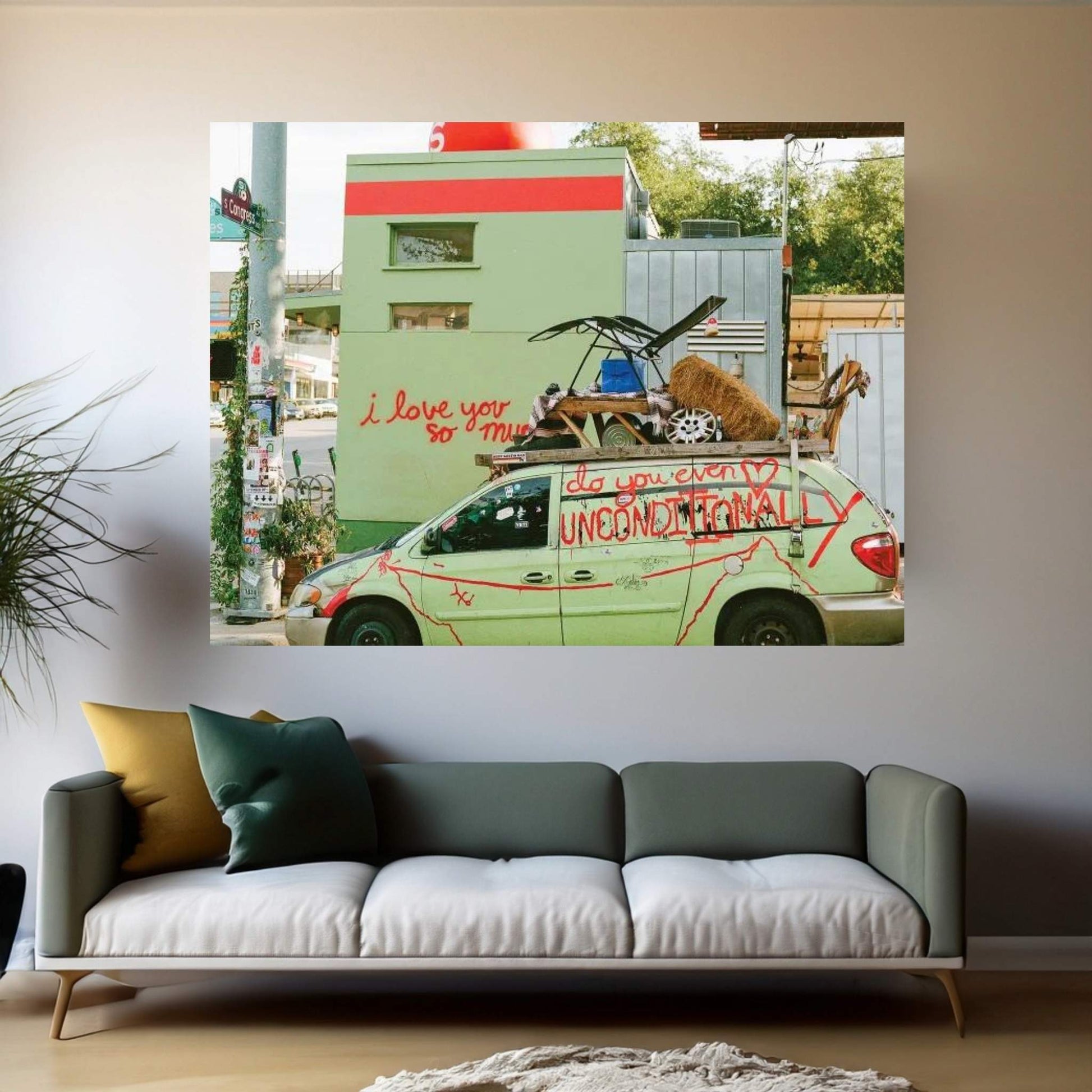 I Love You Austin On Film Canvas Wall Art - Y Canvas