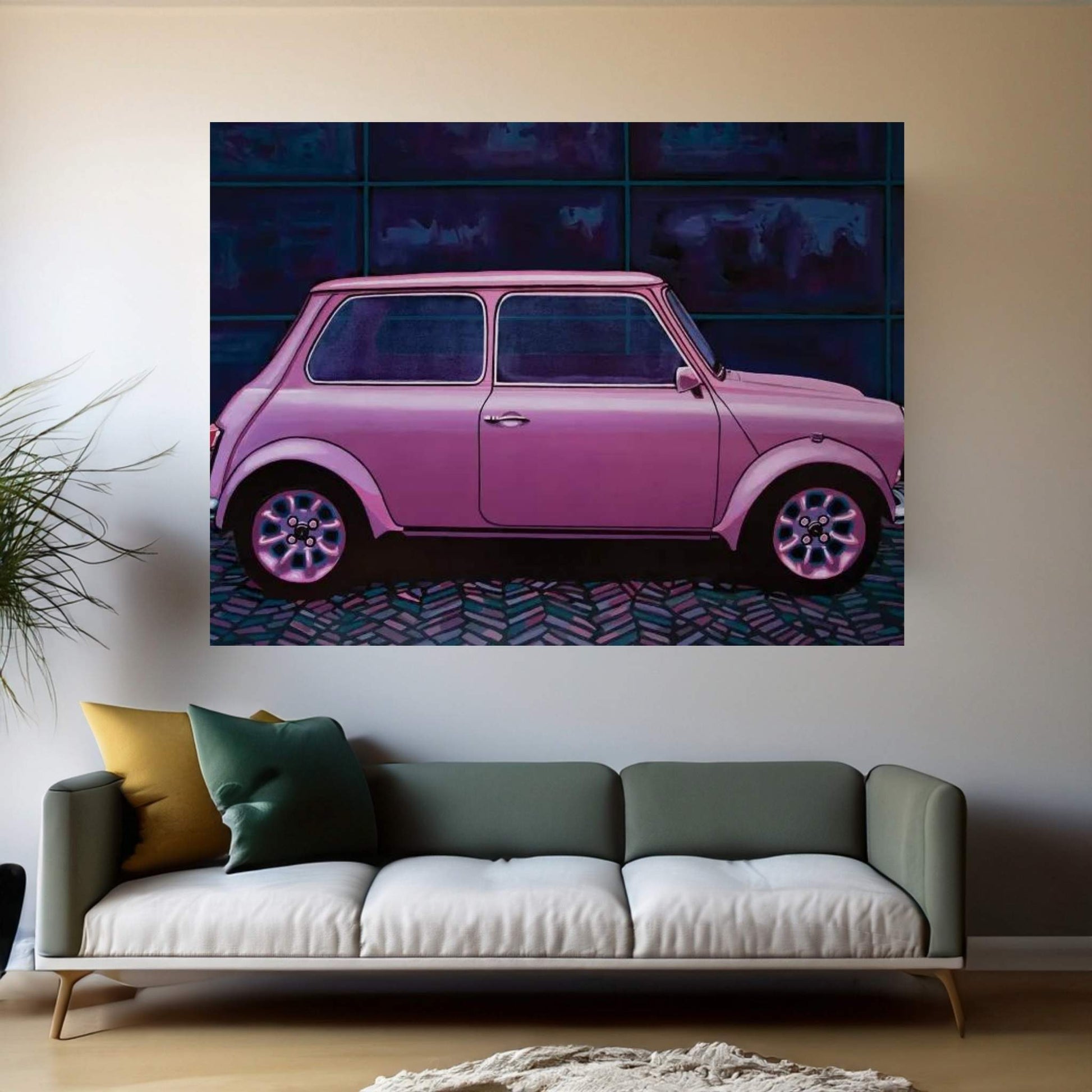 Austin Mini Cooper 1964 Canvas Wall Art - Y Canvas