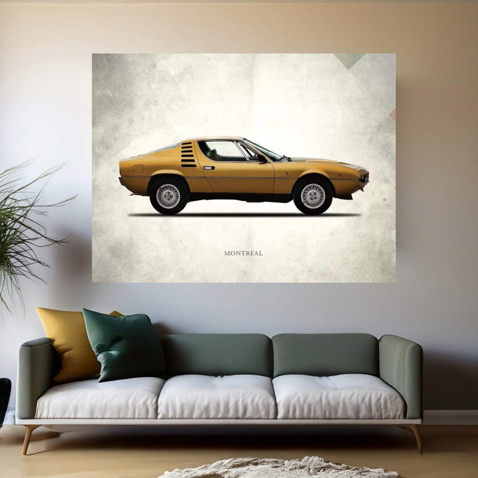 1972 Alfa Romeo Montreal Canvas Wall Art - Y Canvas