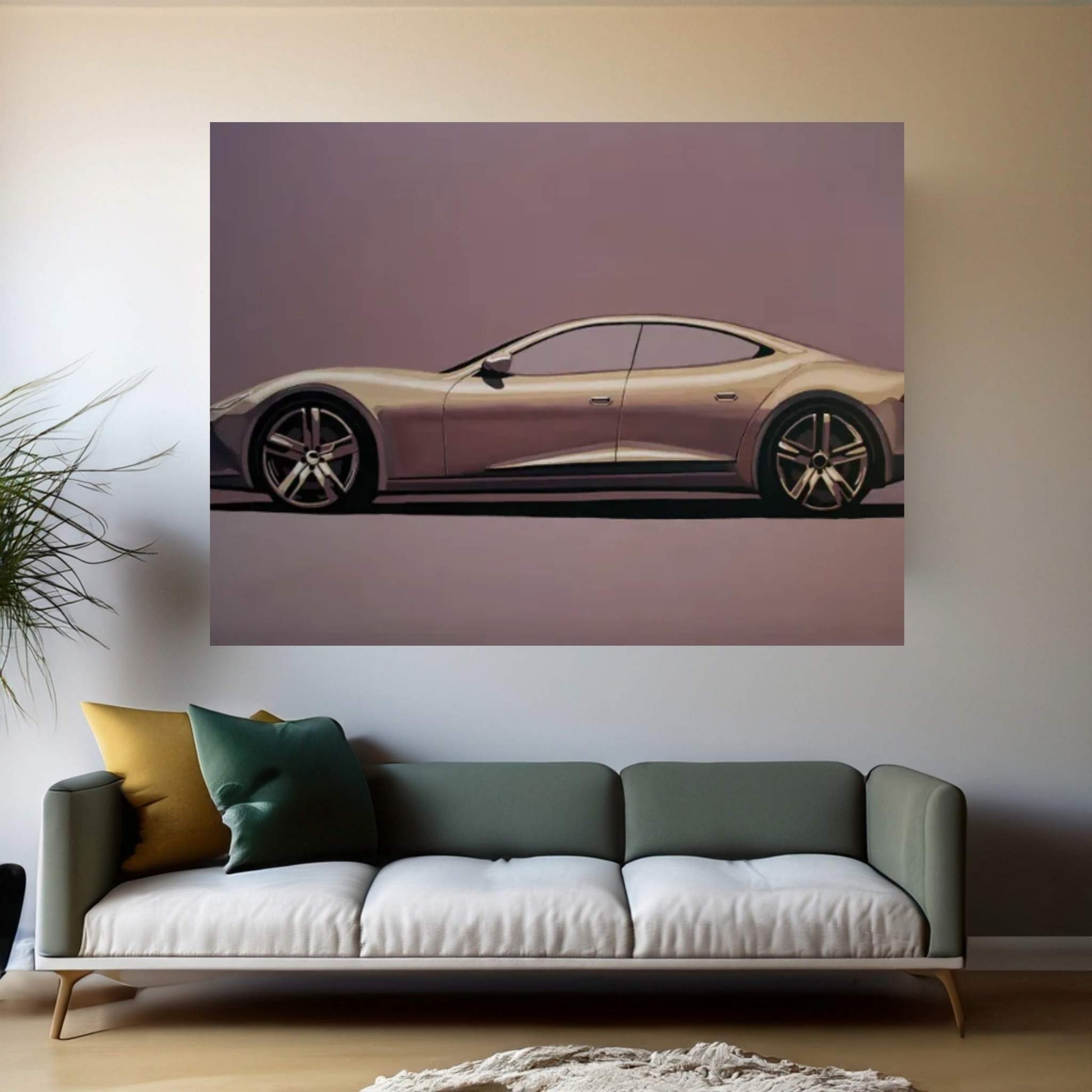 Fisker Karma 2012 Canvas Wall Art - Y Canvas