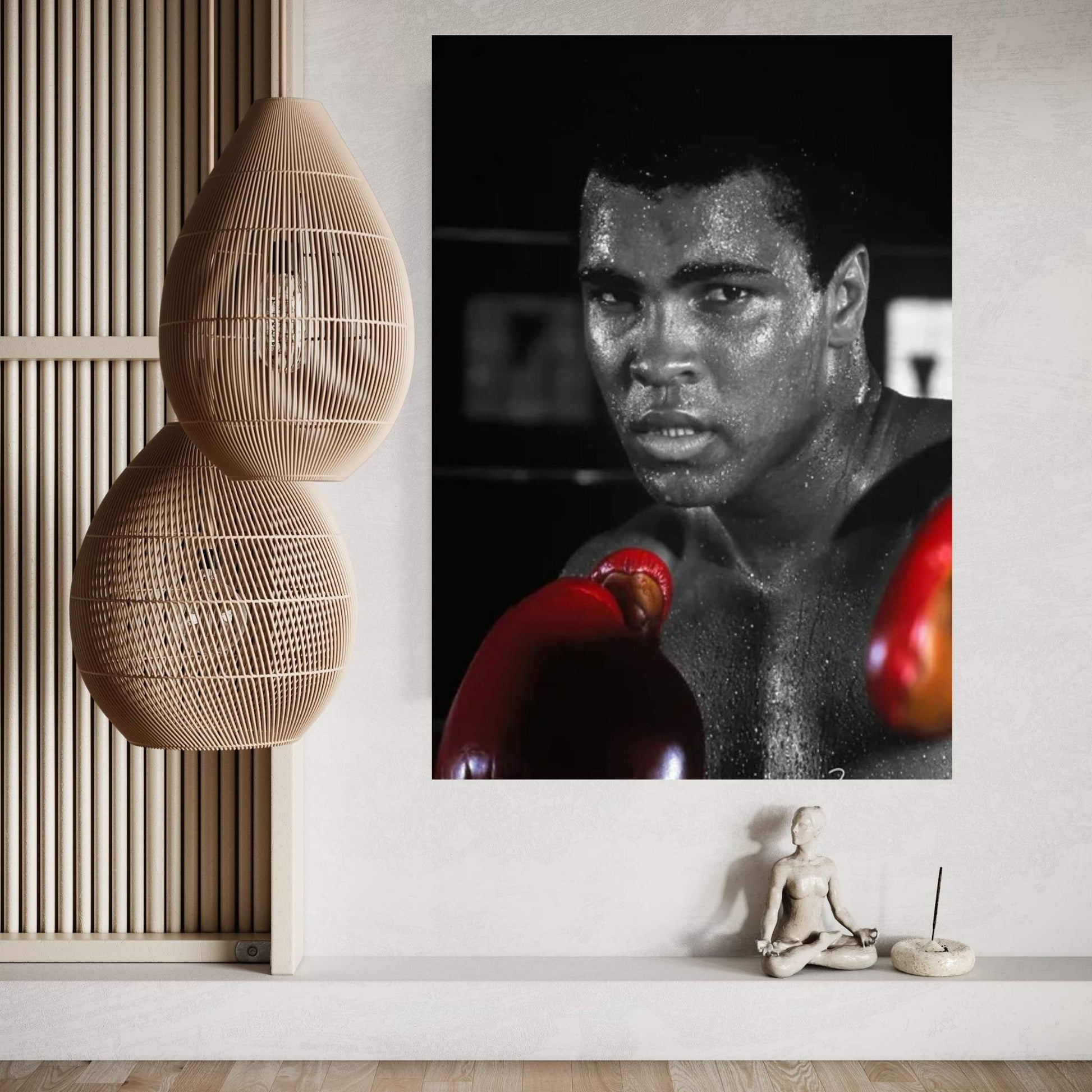 Muhammad Ali In Training Canvas Wall Art - Y Canvas