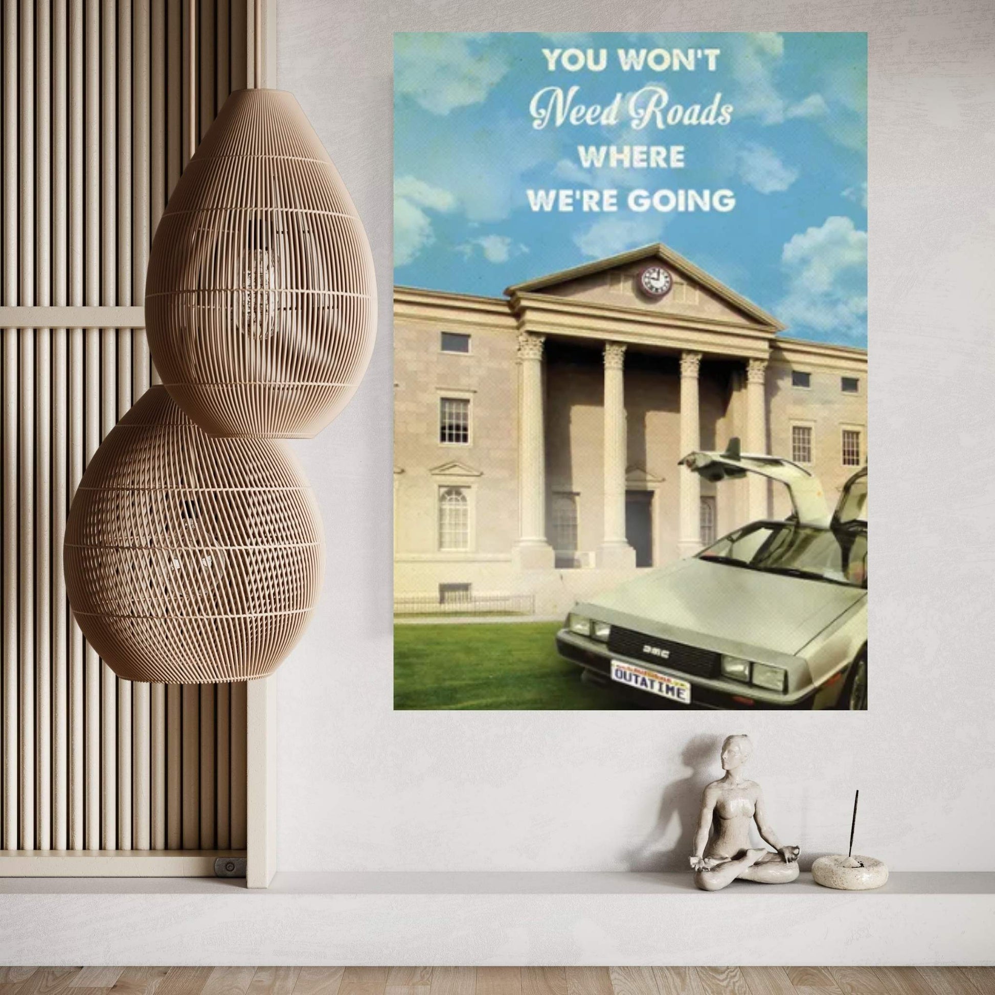 Back To The Future Travel Movie Canvas Wall Art - Y Canvas