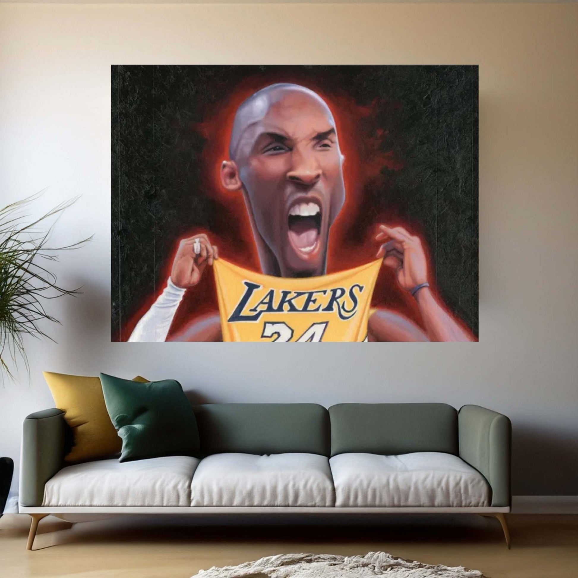 Kobe Bryant Canvas Wall Art - Y Canvas
