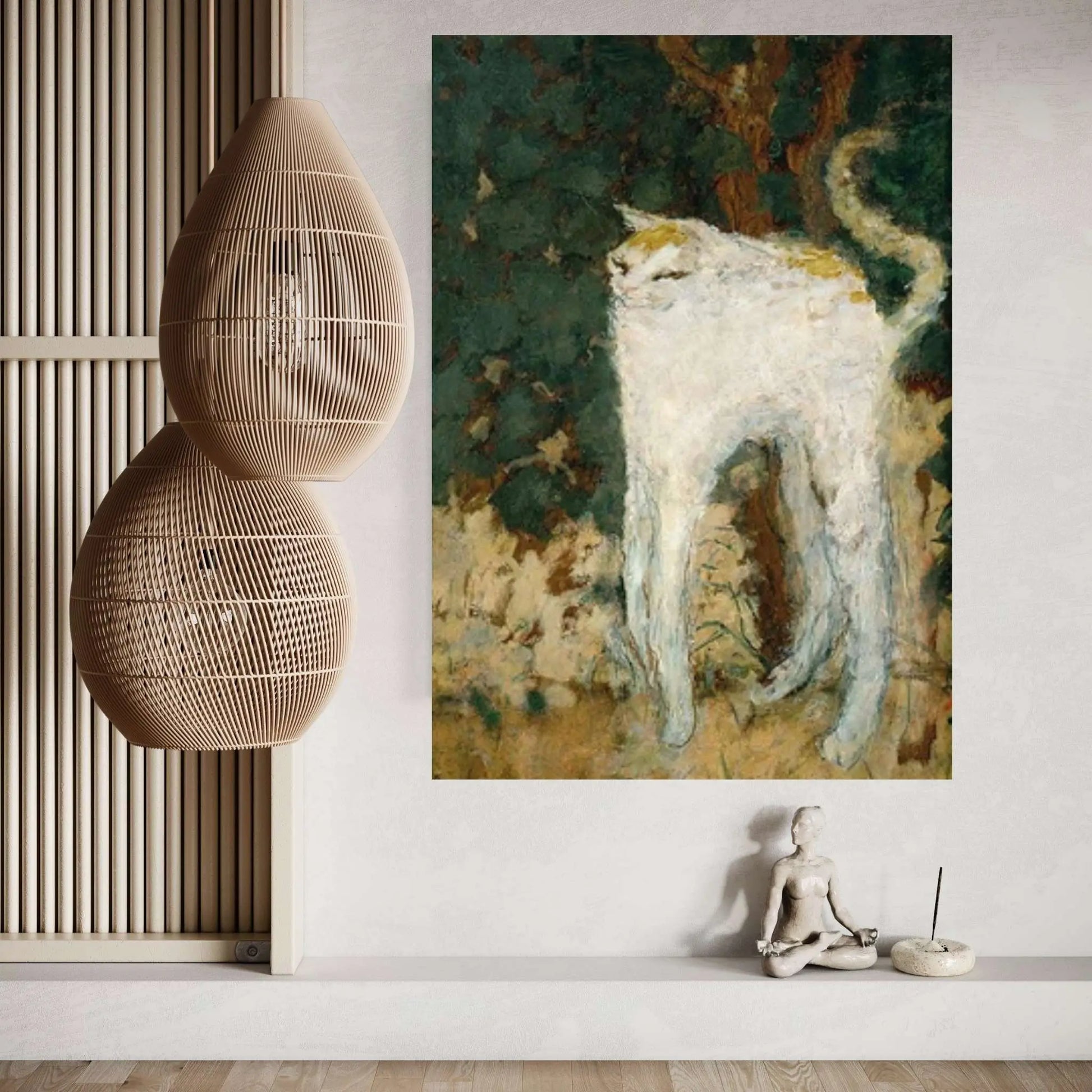 Le chat blanc 1894 by Pierre Bonnard Canvas Wall Art Print, Pierre Bonnard Poster - Y Canvas