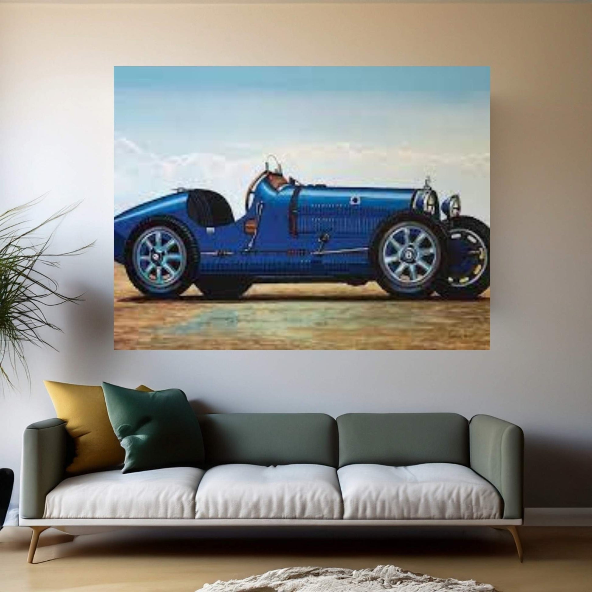 Bugatti Type 35 Grand Prix Canvas Wall Art - Y Canvas