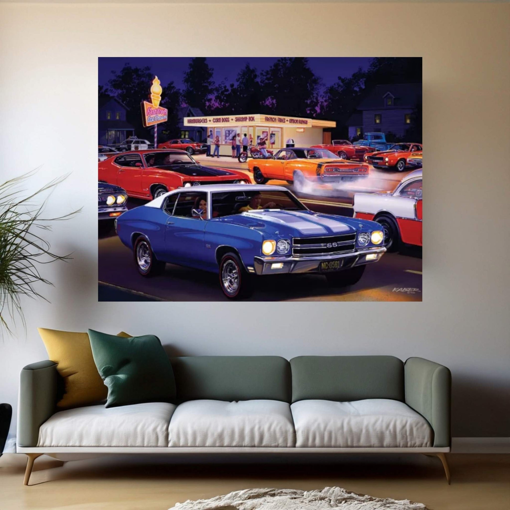 Fast Fred's Canvas Wall Art - Y Canvas