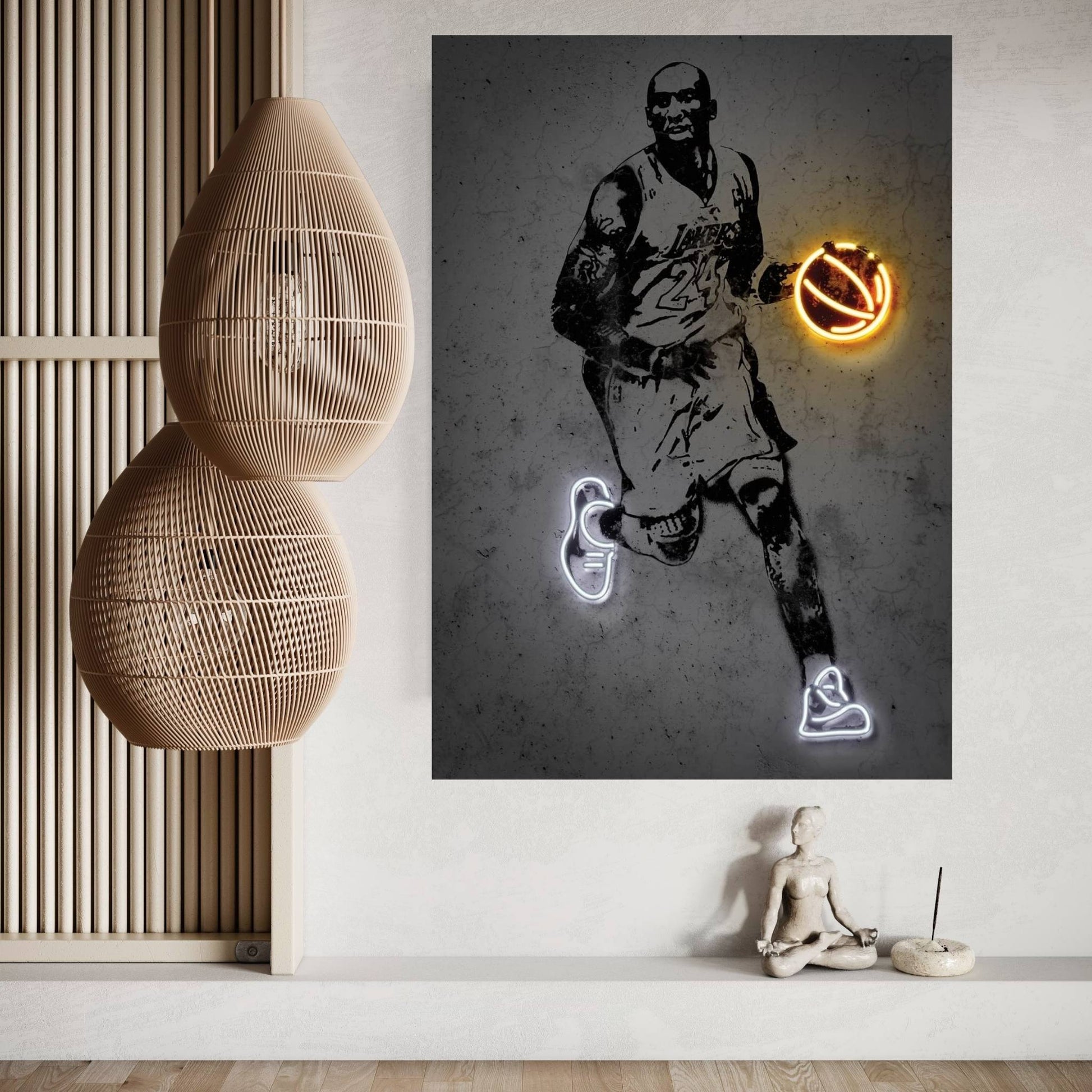 Kobe Canvas Wall Art - Y Canvas