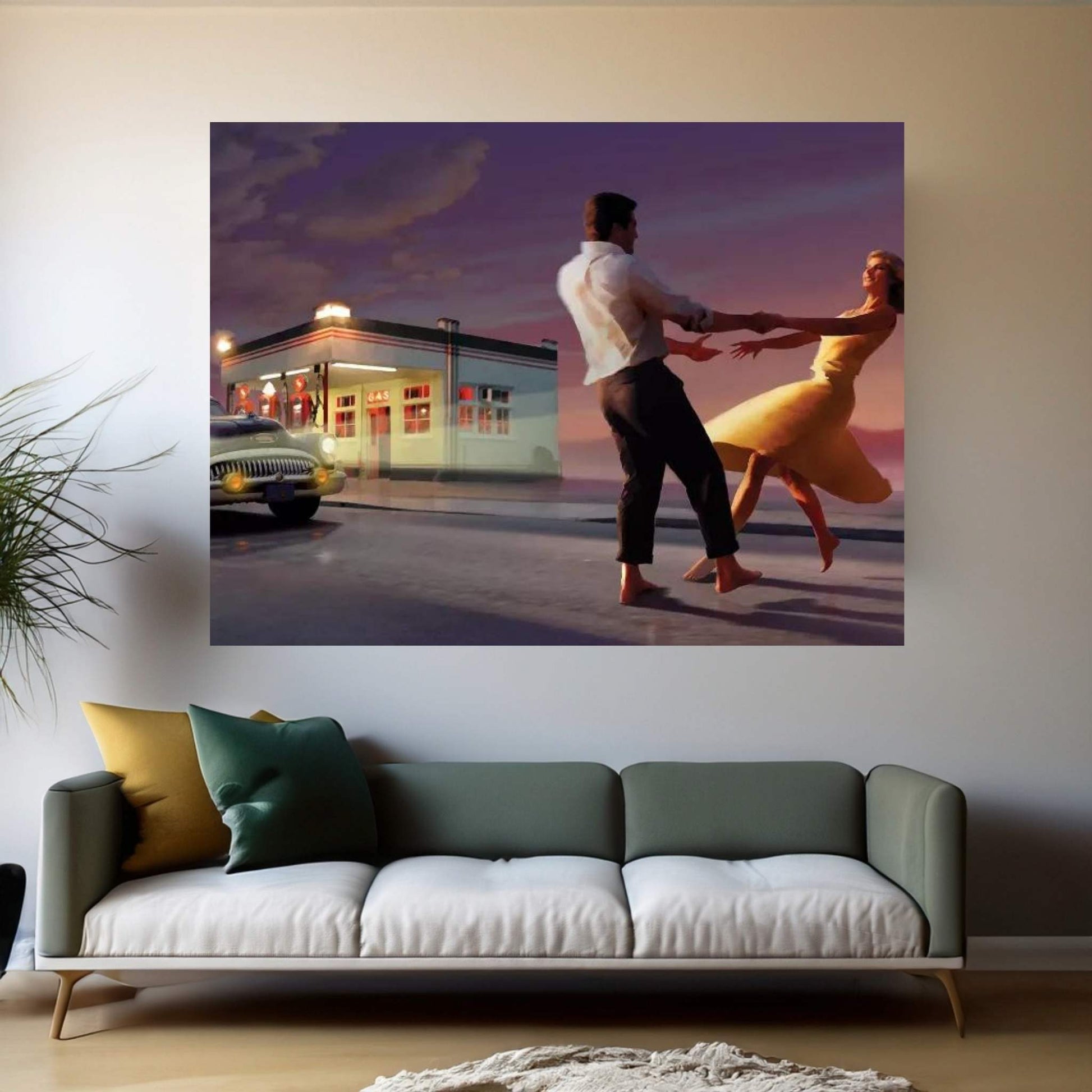 Night Dance Canvas Wall Art - Y Canvas