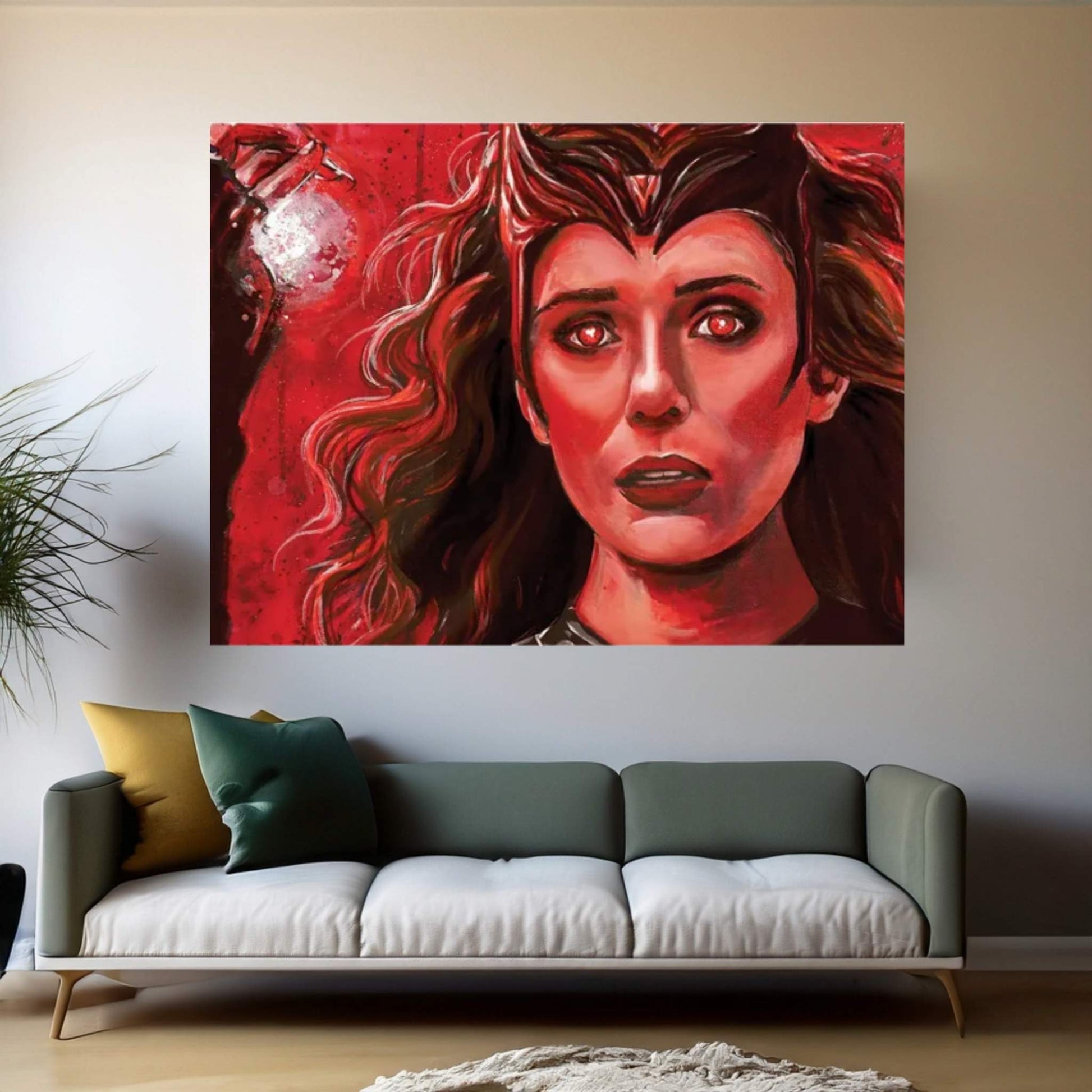 Scarlet Witch Canvas Wall Art - Y Canvas