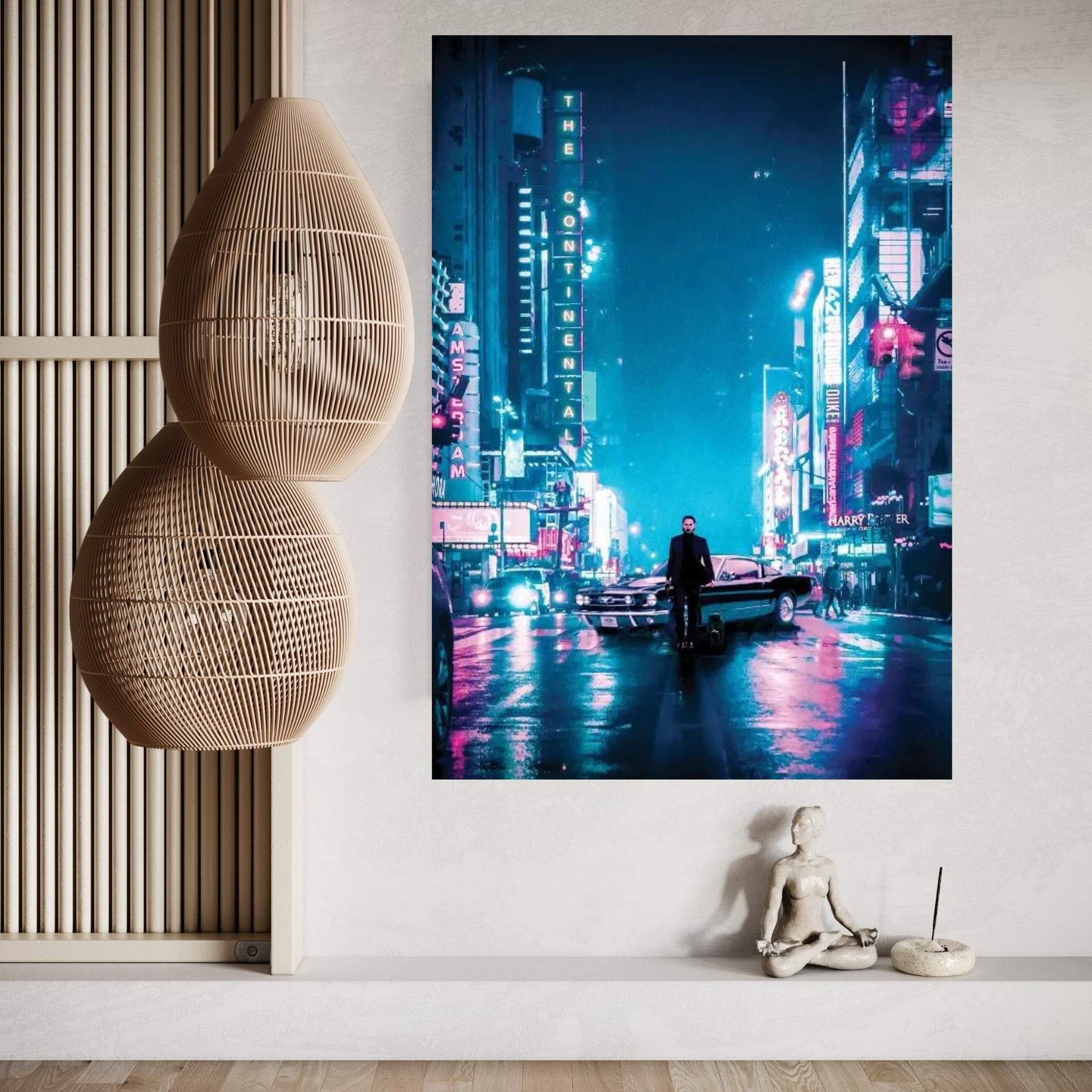 John Wick The Continental Canvas Wall Art - Y Canvas