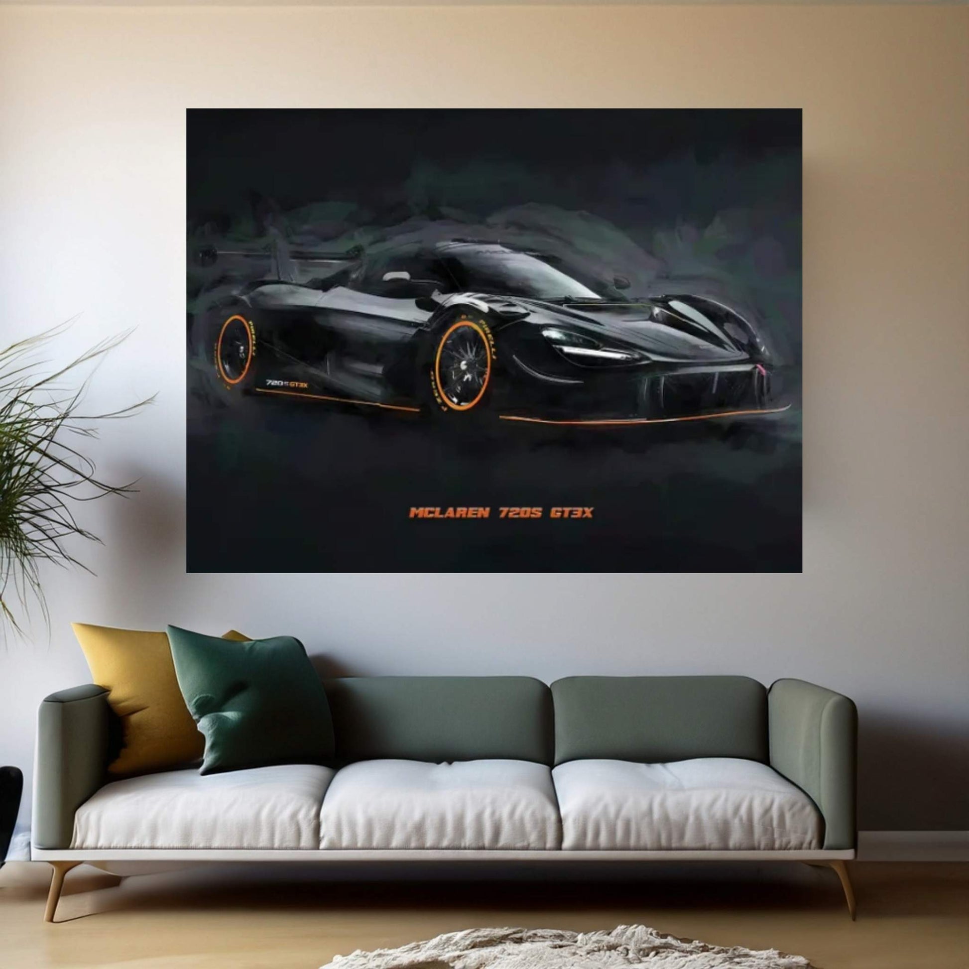 McLaren 720S GT3X In Watercolor - Y Canvas
