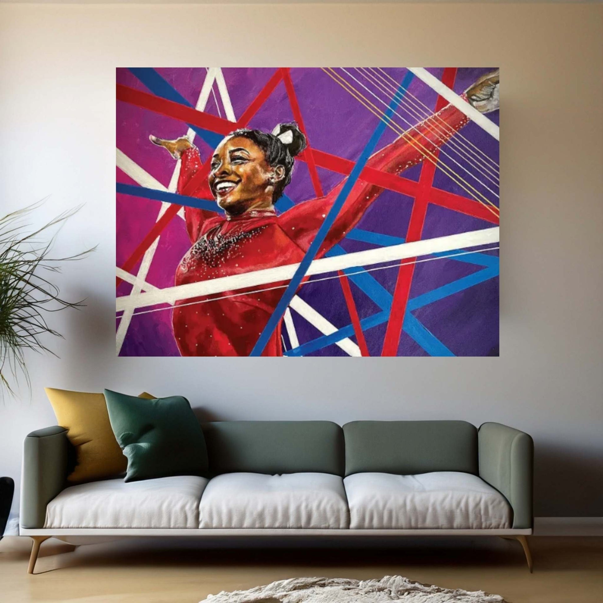 Simone Biles Canvas Wall Art - Y Canvas