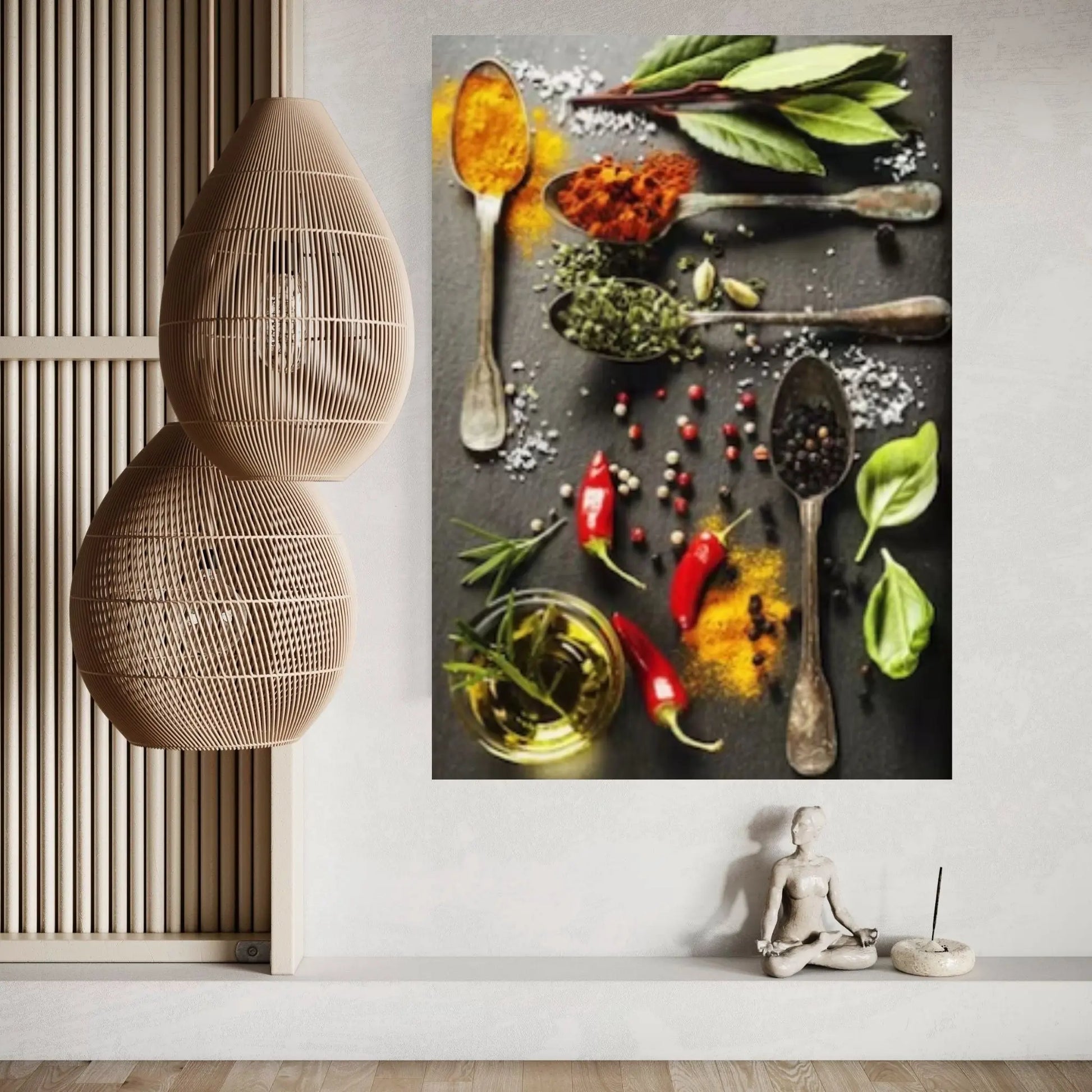 Vegetable Grains Spices Kitchen Canvas Wall Art Paintings Laminas Para Cuadros Scandinavian Poster Wall Art Picture for Interior Decor - Y Canvas