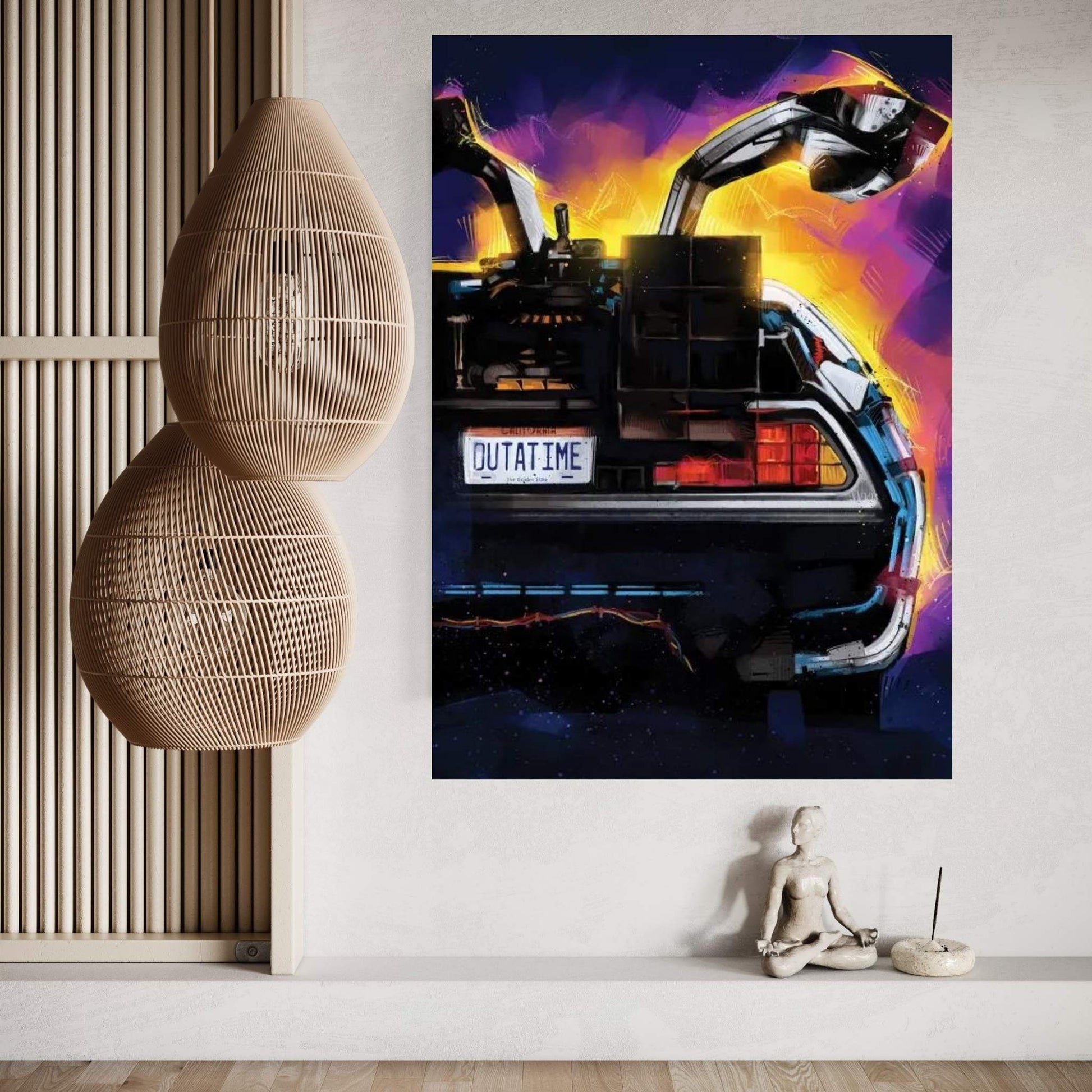 Delorean Canvas Wall Art - Y Canvas