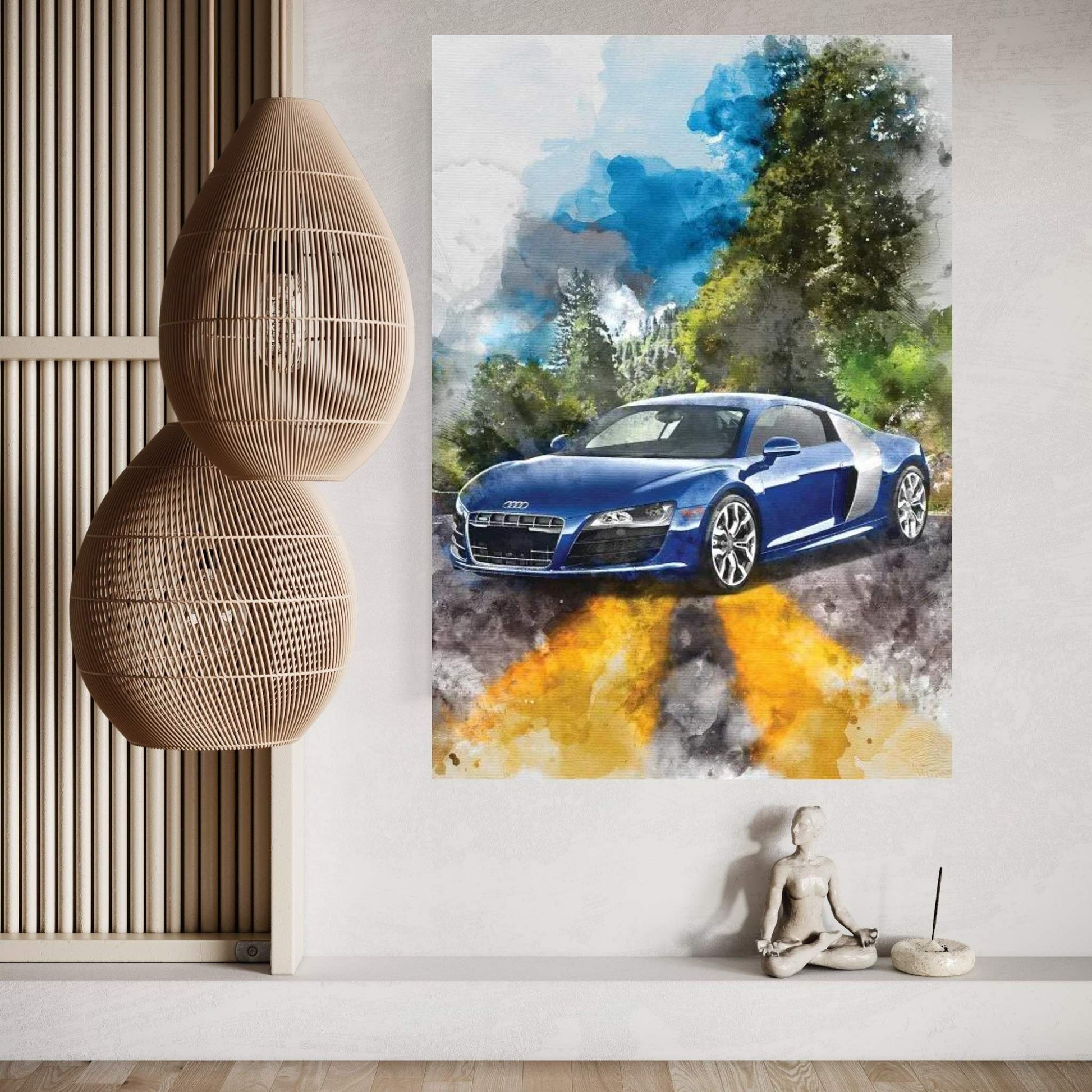 Audi R8 Canvas Wall Art - Y Canvas