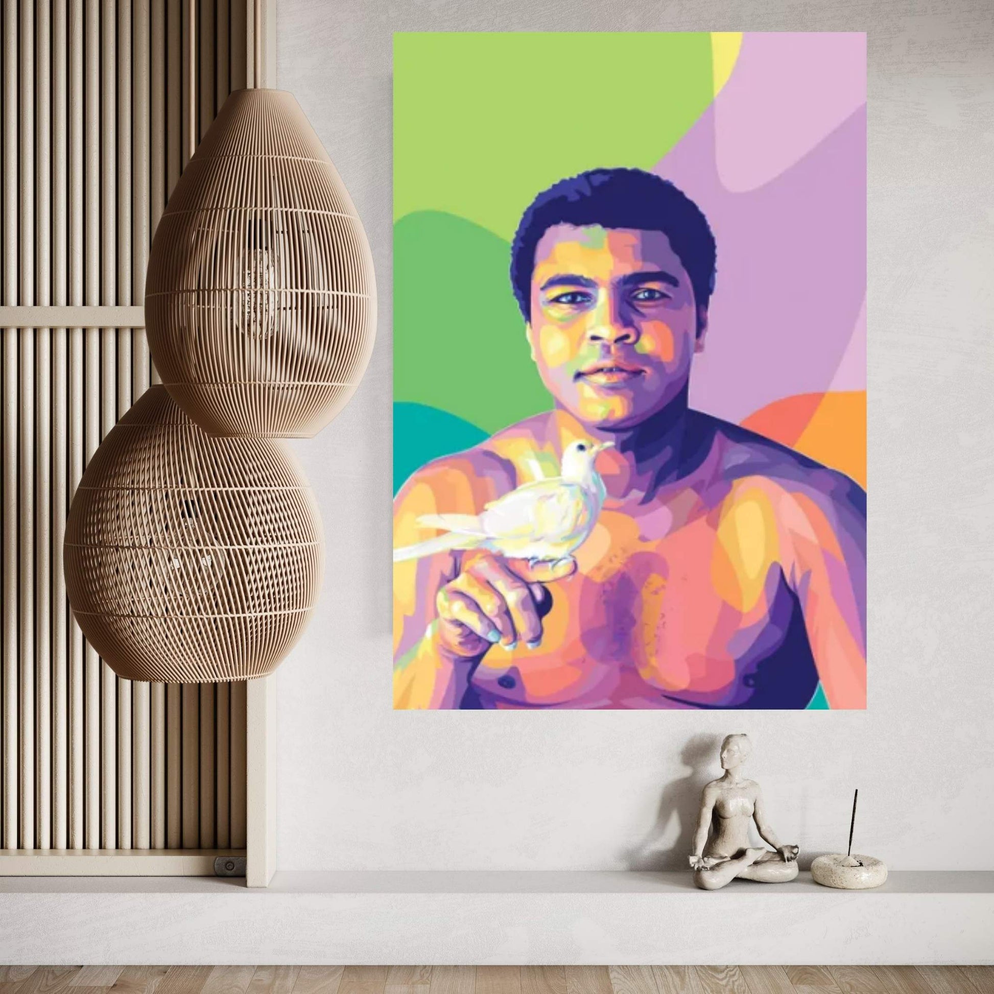 Muhammad Ali and The Dove Canvas Wall Art - Y Canvas