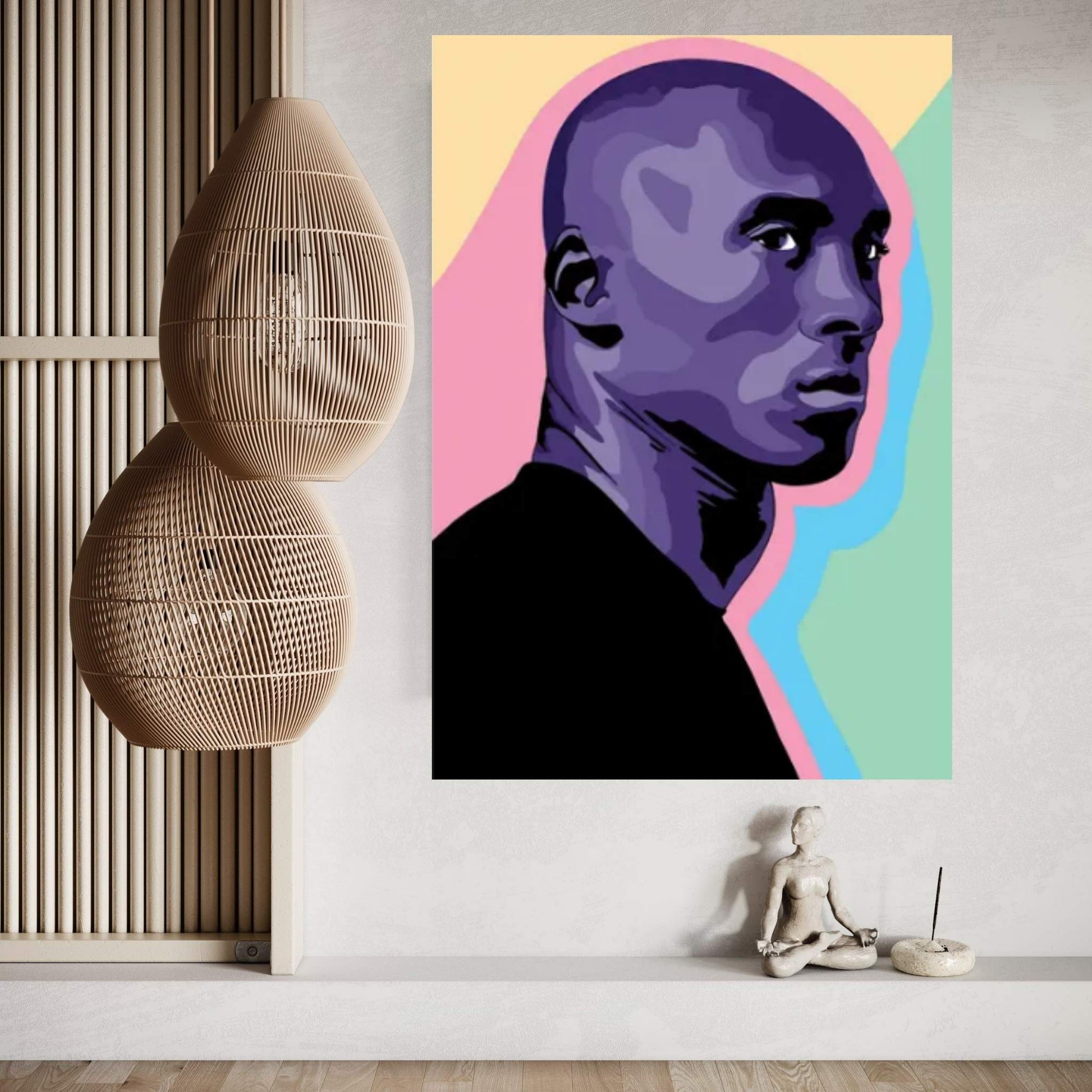 Kobe Bryant Cut-Out Canvas Wall Art - Y Canvas