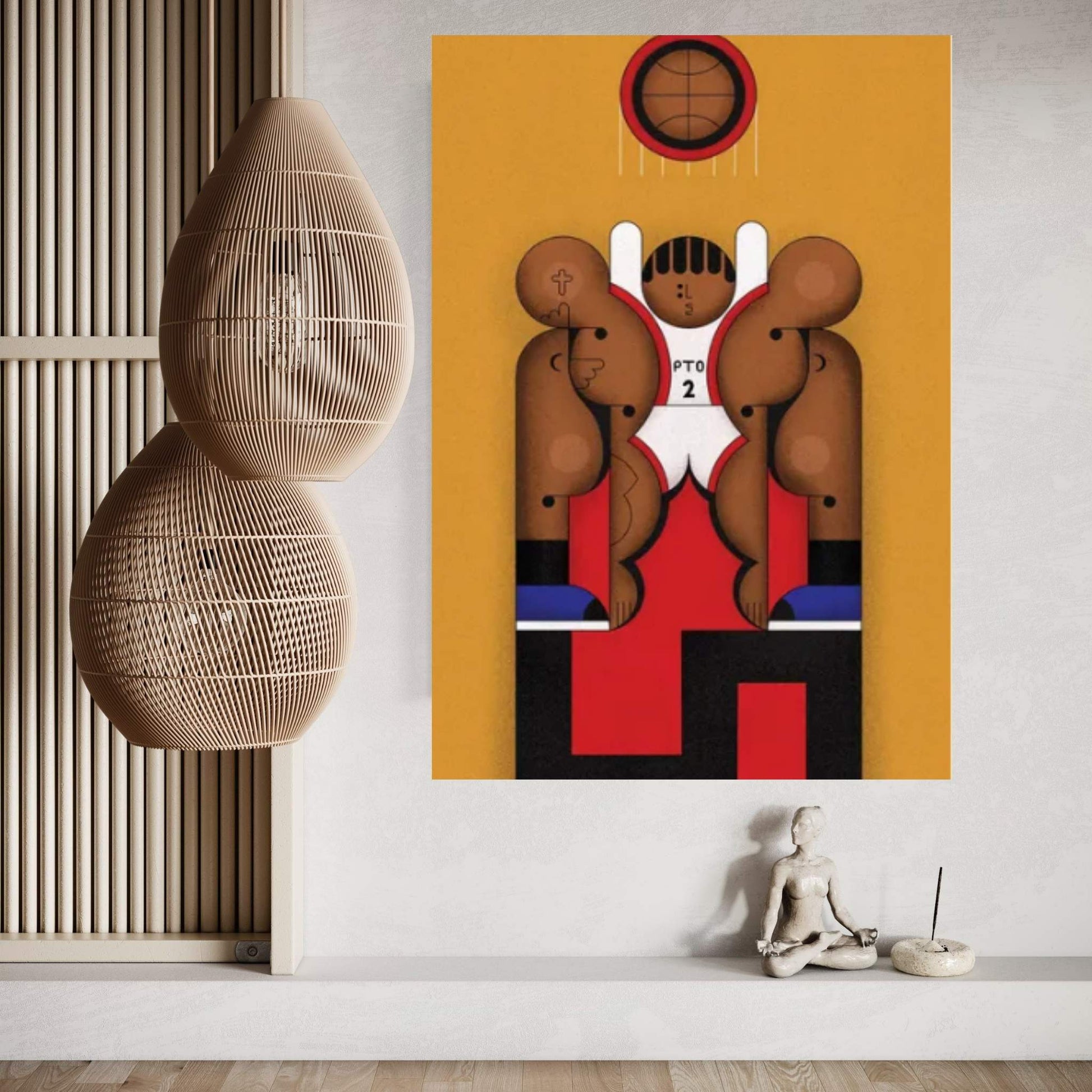 Buzzer Beater Canvas Wall Art - Y Canvas