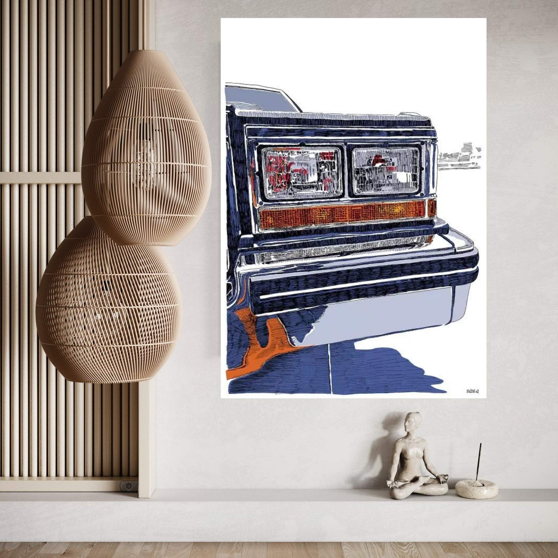 Headlights Canvas Wall Art - Y Canvas