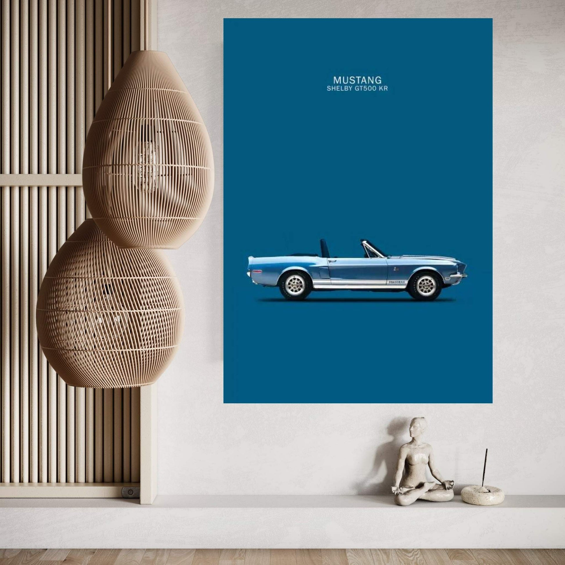 Ford Mustang Shelby GT500-KR Canvas Wall Art - Y Canvas
