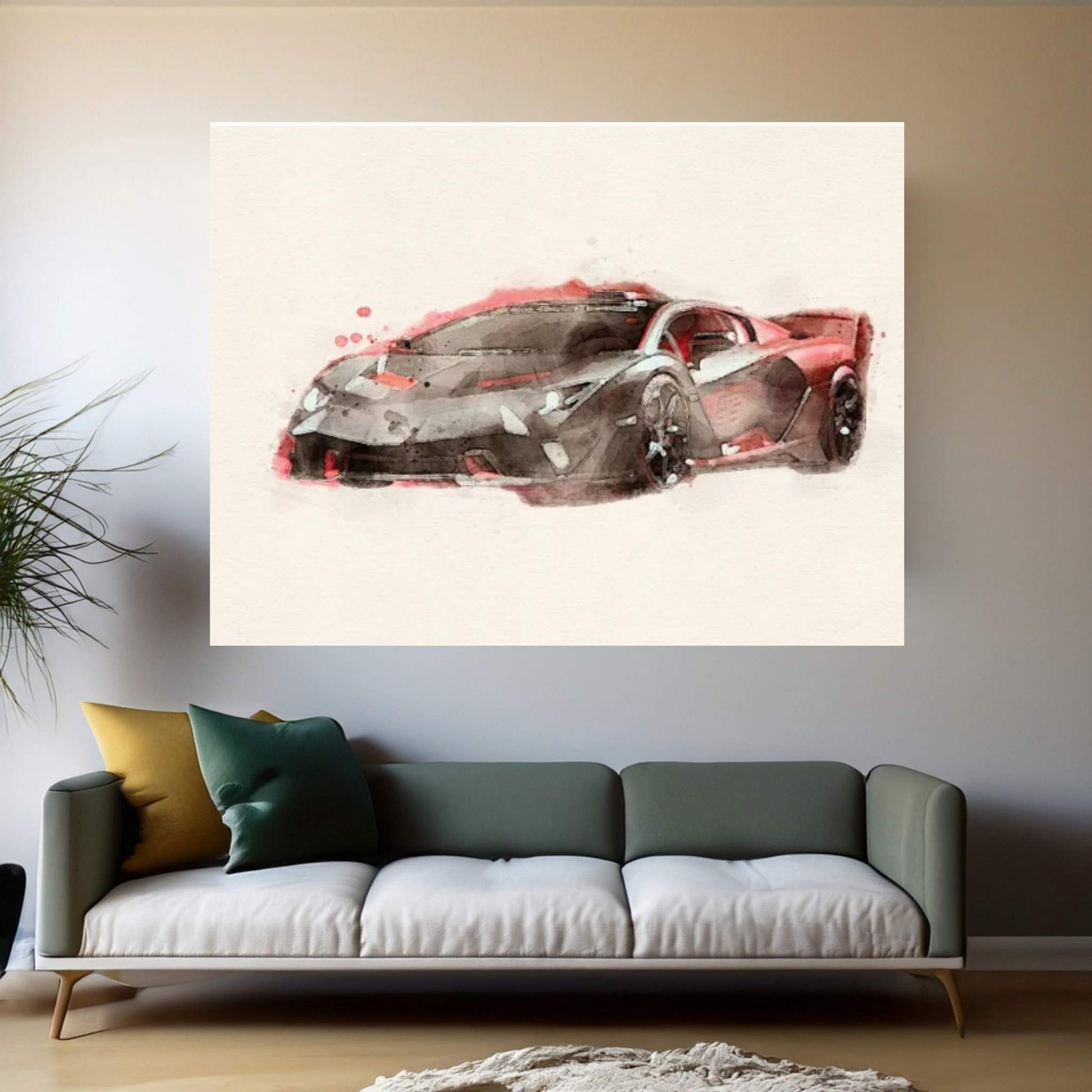 Lamborghini Aventador Canvas Wall Art - Y Canvas