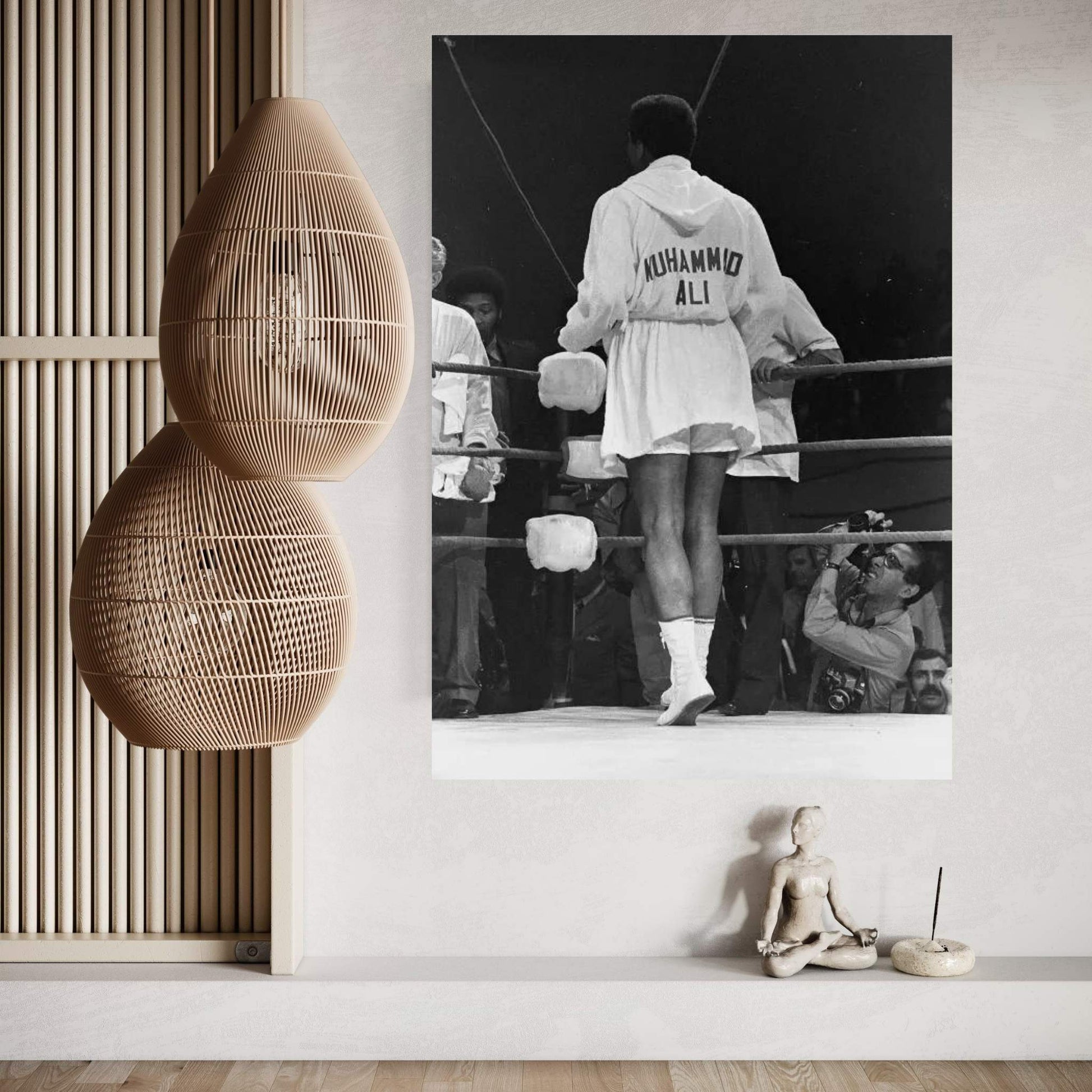 Rear View Of A Robed Muhammad Ali Canvas Wall Art - Y Canvas
