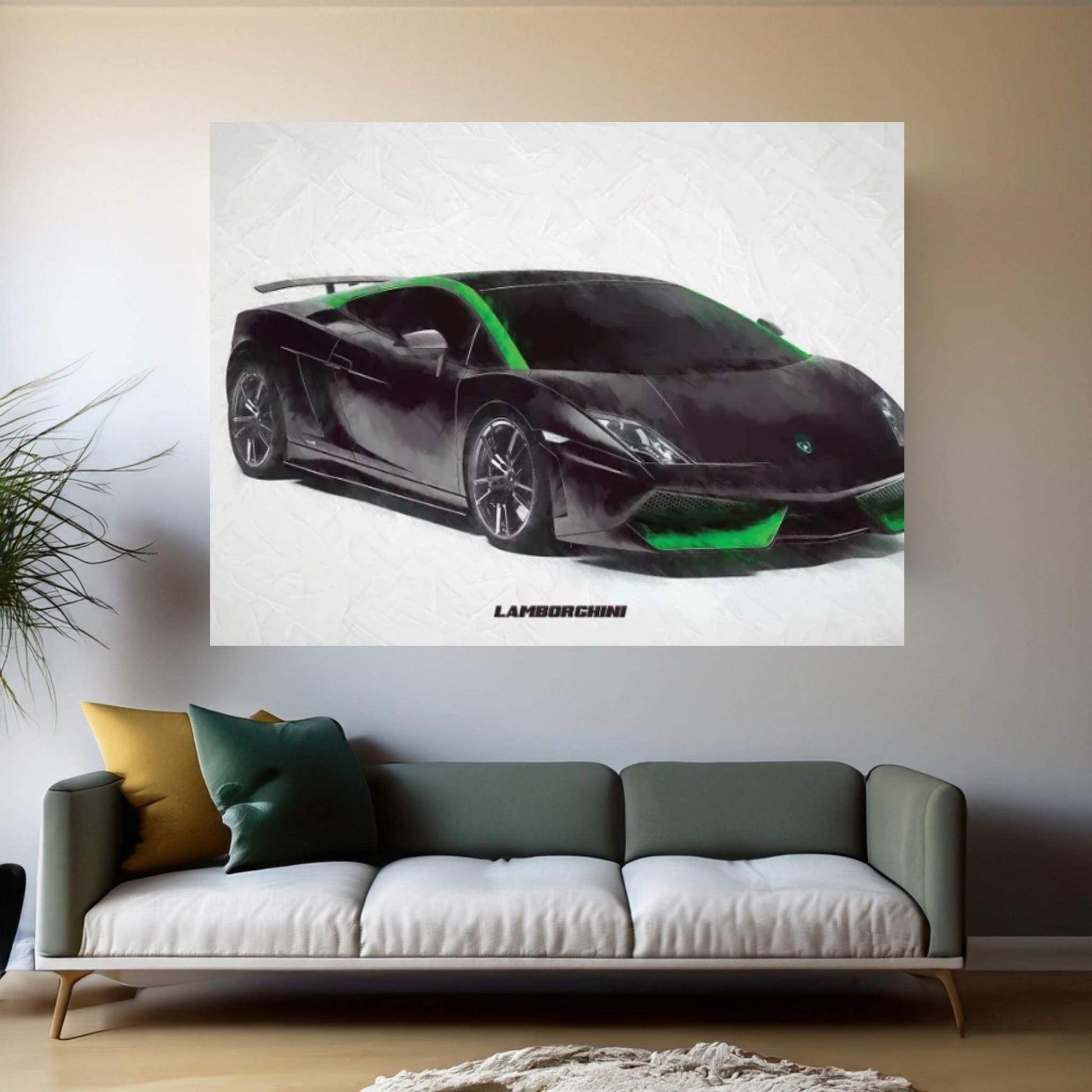 Lamborghini II Canvas Wall Art - Y Canvas
