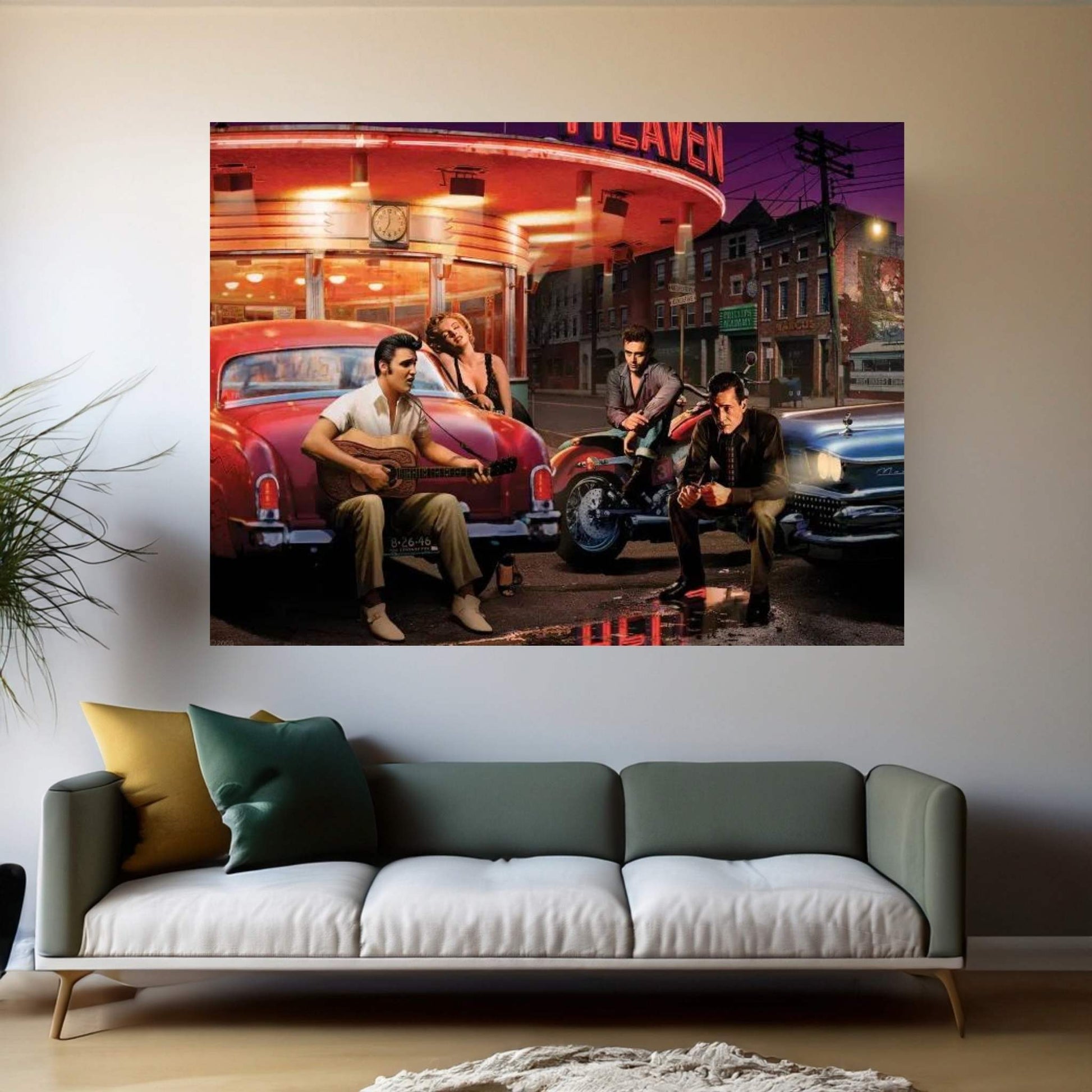 Leg XRoads Canvas Wall Art - Y Canvas