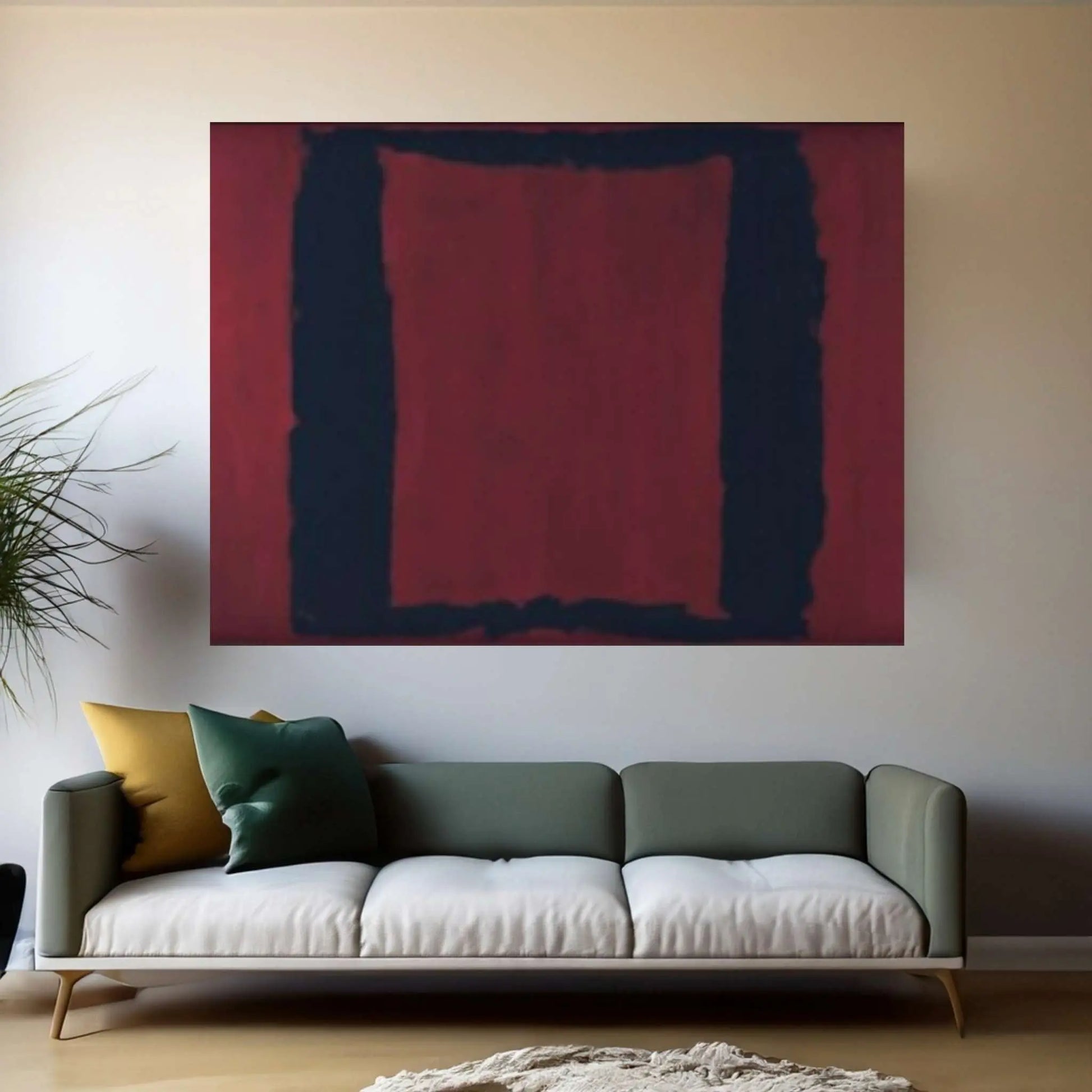 Mark Rothko Frame Canvas/Poster Art Reproduction, Rothko Reproduction - Y Canvas