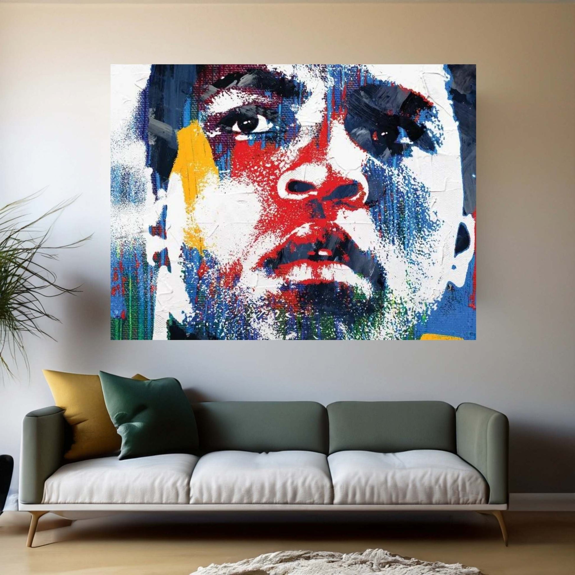 Mohammad Ali Canvas Wall Art - Y Canvas