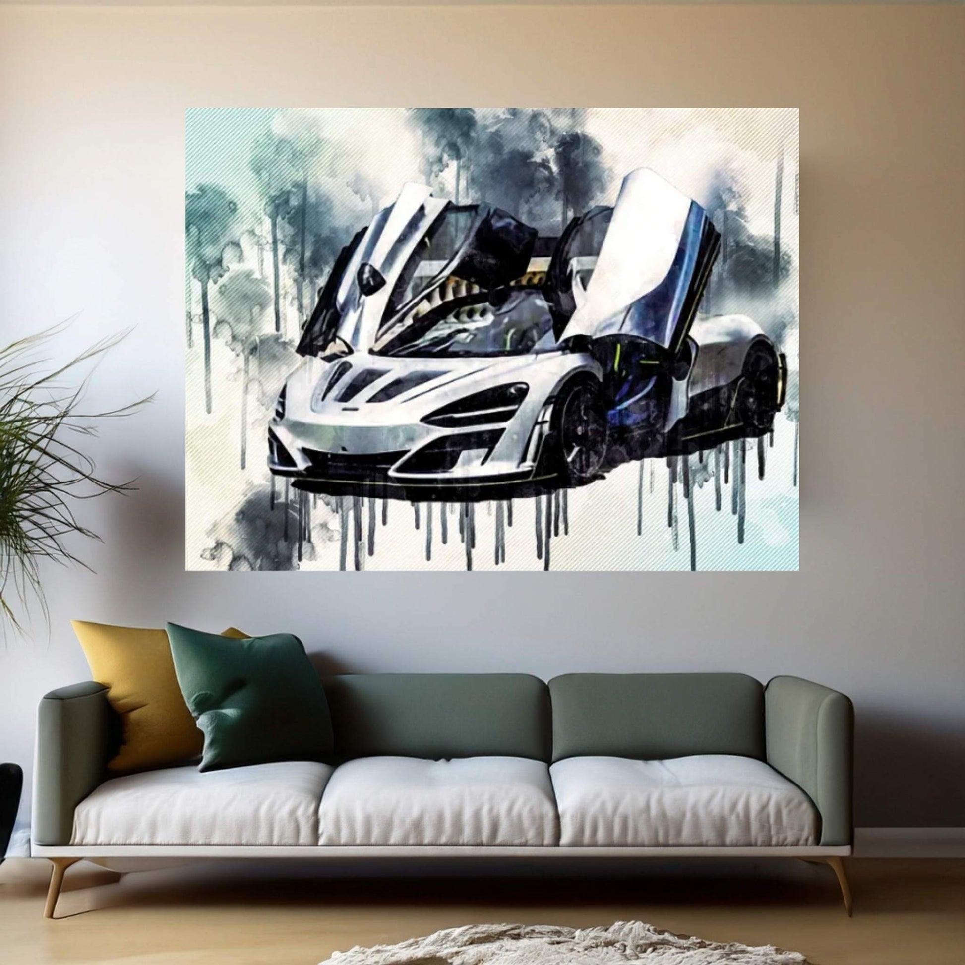 Mclaren 720S Mansory First Edition Luxury Hypercar Tuning 720S Supercar British Sports Cars Canvas Wall Art - Y Canvas