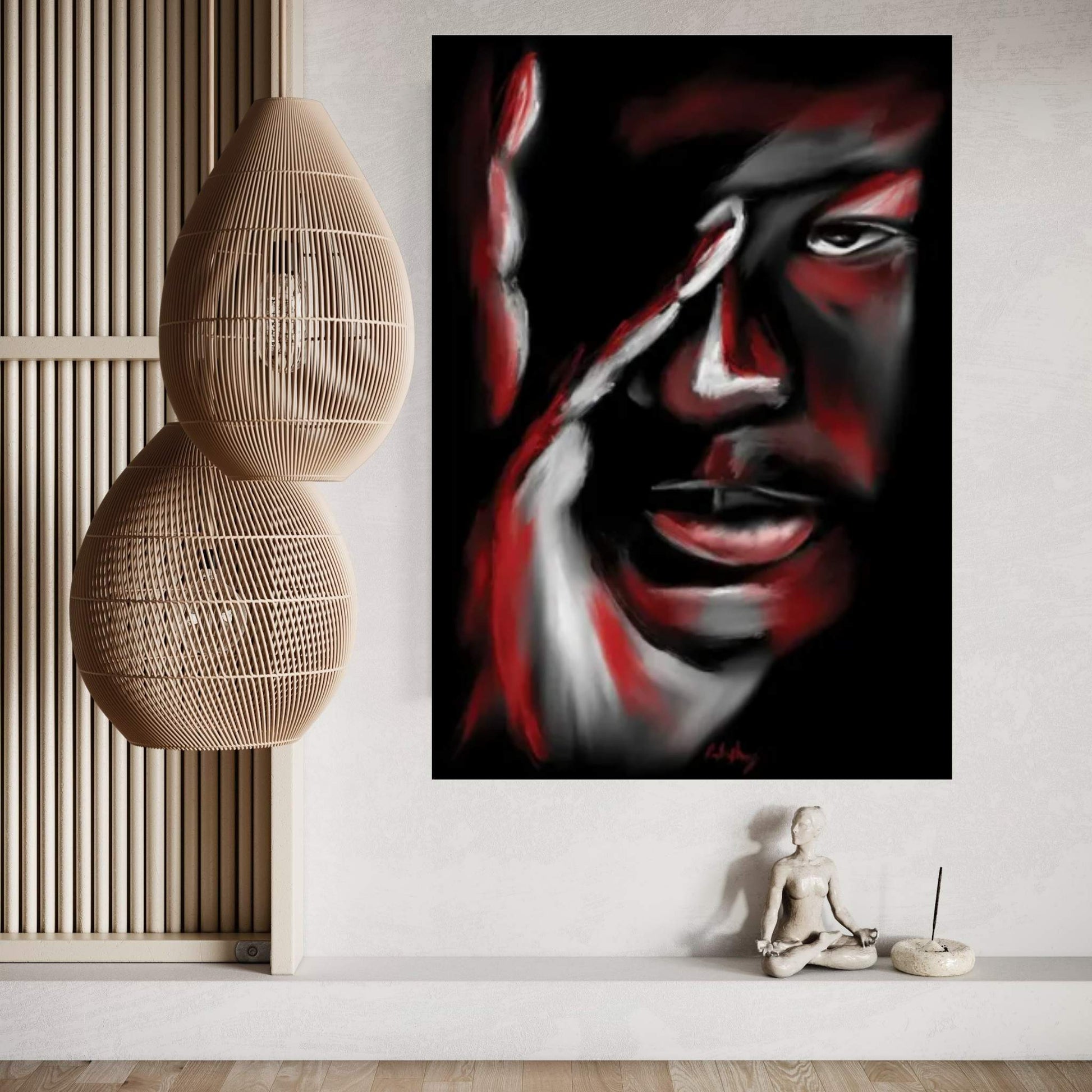 Jordan Serious Canvas Wall Art - Y Canvas