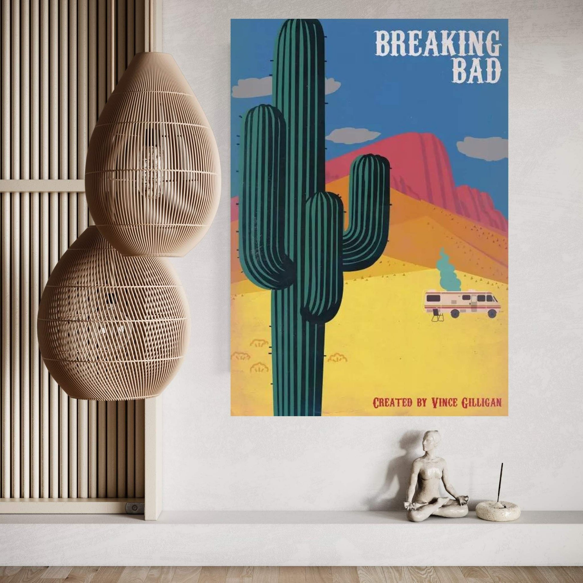 Breaking Bad Vintage Style Poster Canvas Wall Art - Y Canvas