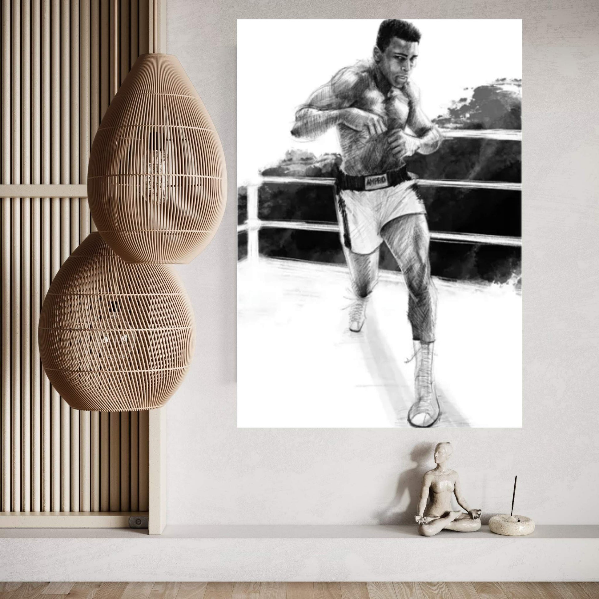 Muhammad Ali Canvas Wall Art - Y Canvas