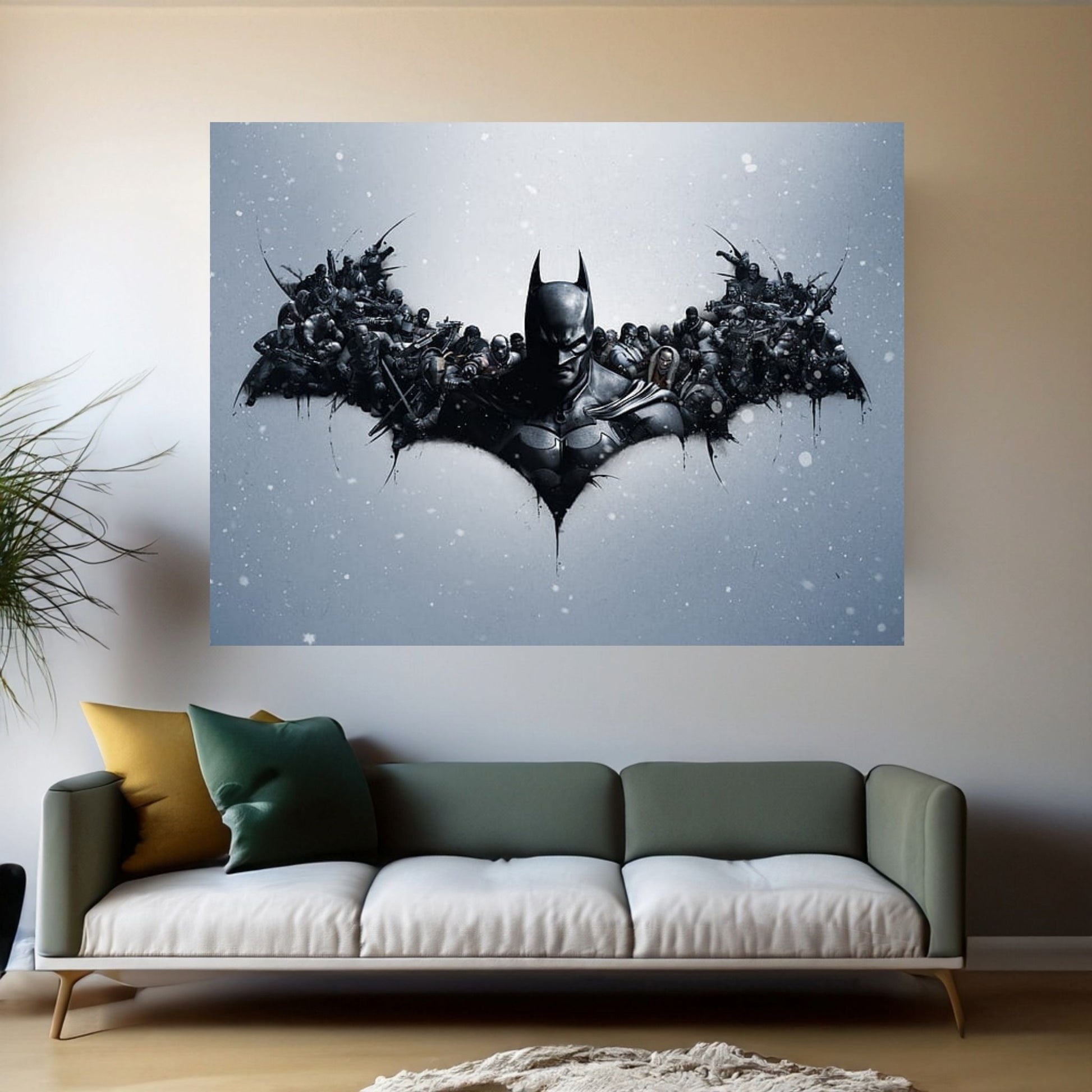 Batman Canvas Wall Art - Y Canvas