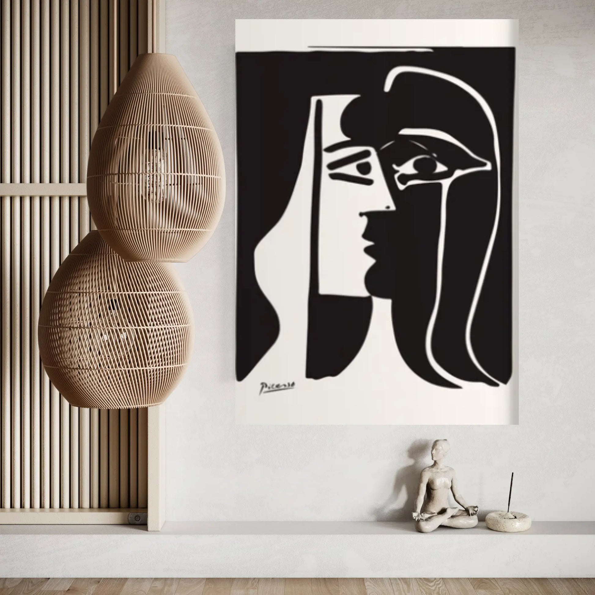 Picasso Kiss Art Museum Exhibition Canvas Wall Art Home Decor Poster Wall Hanging Pablo Picasso Print - Y Canvas
